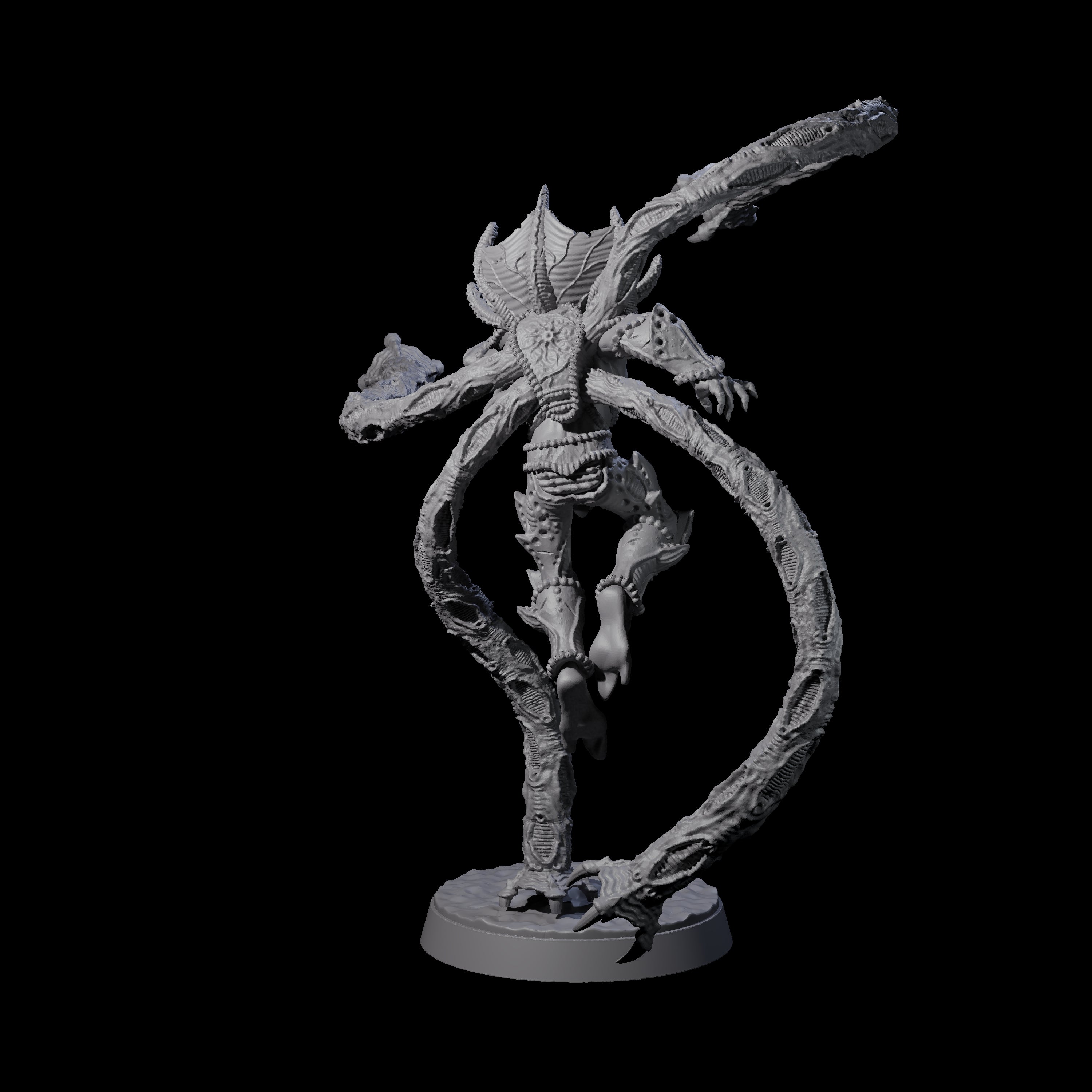 Tentacle Controlled Mind Flayer Striker Miniature for Dungeons and Dragons, Pathfinder or other TTRPGs