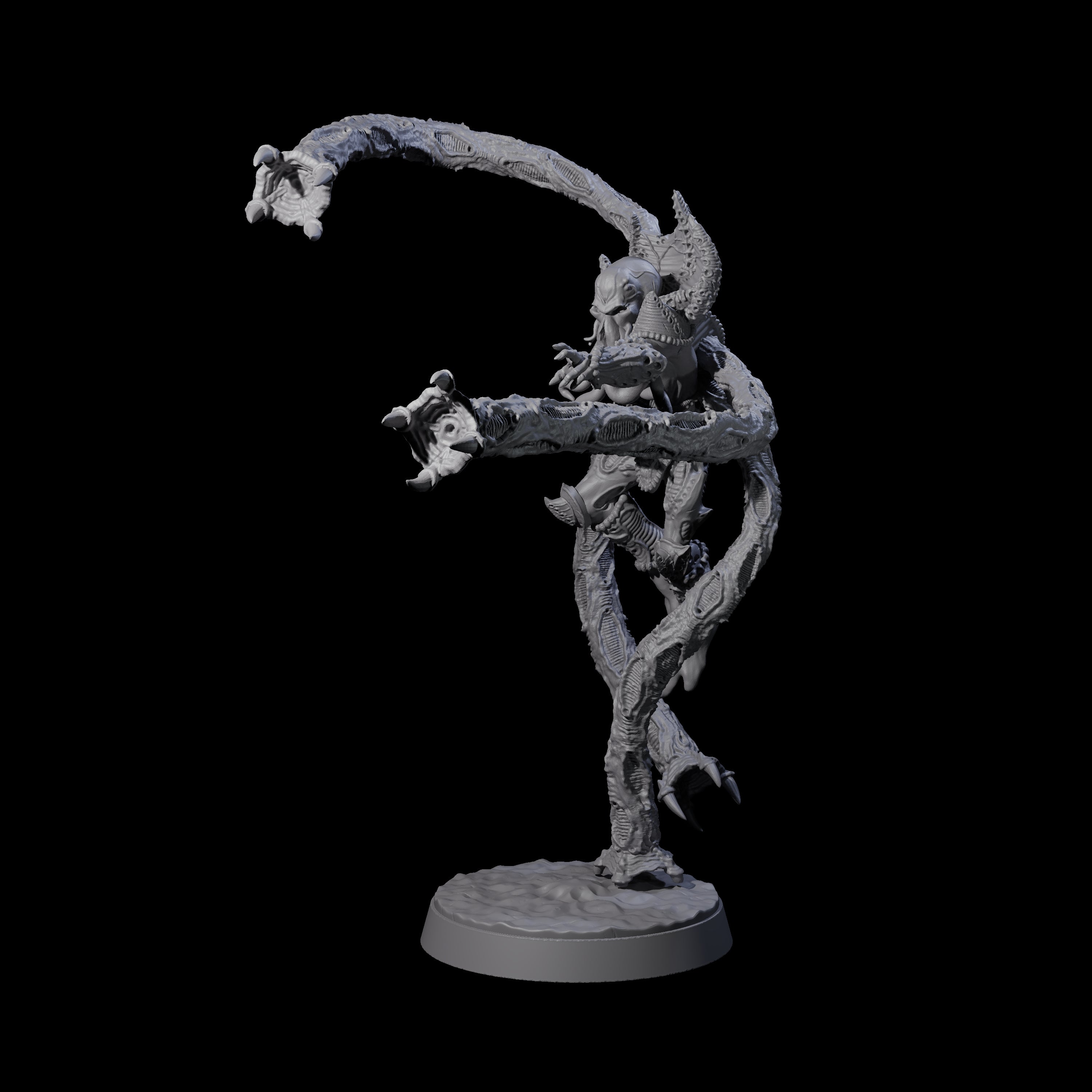 Tentacle Controlled Mind Flayer Striker Miniature for Dungeons and Dragons, Pathfinder or other TTRPGs