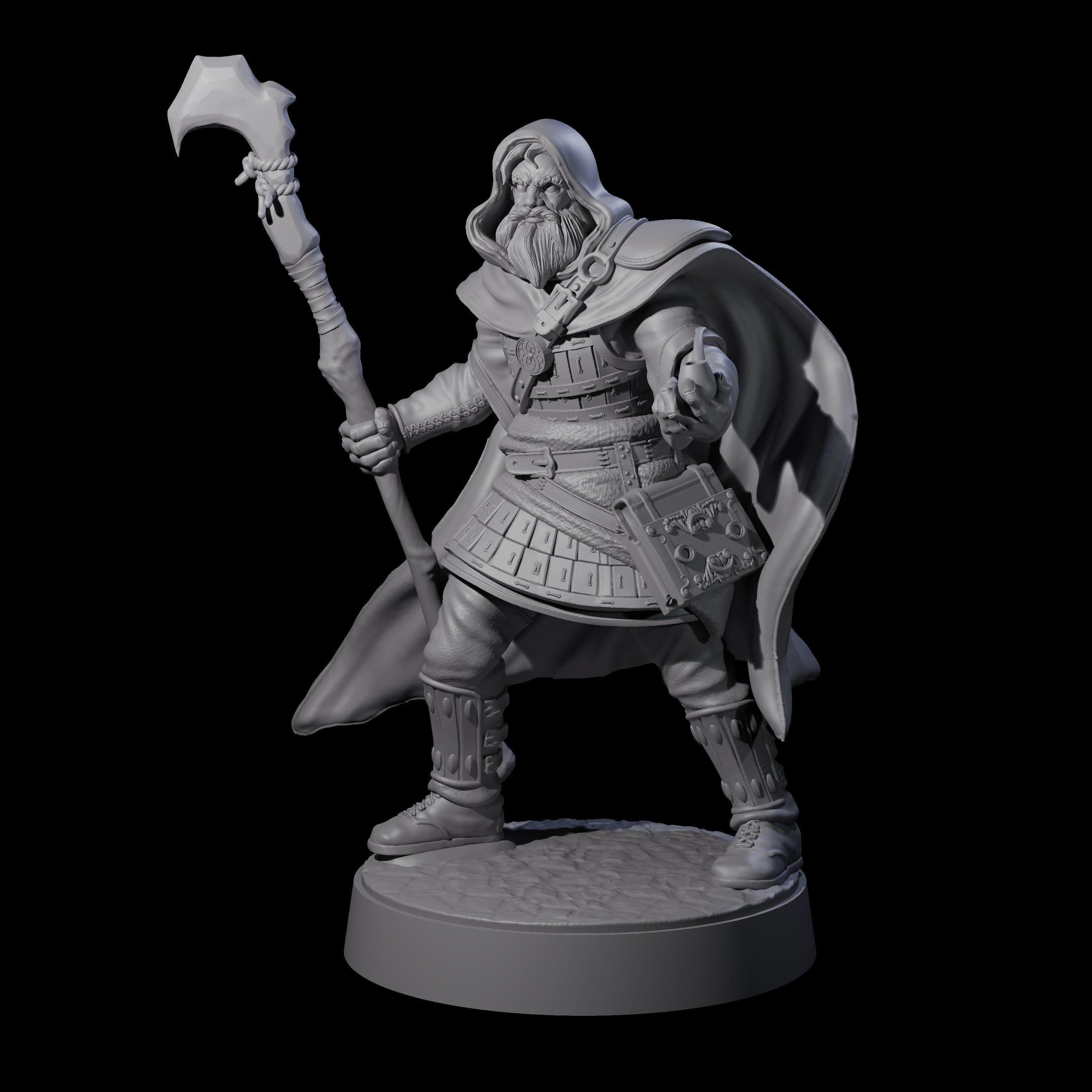Teobor The Warcaster Miniature for Dungeons and Dragons, Pathfinder or other TTRPGs