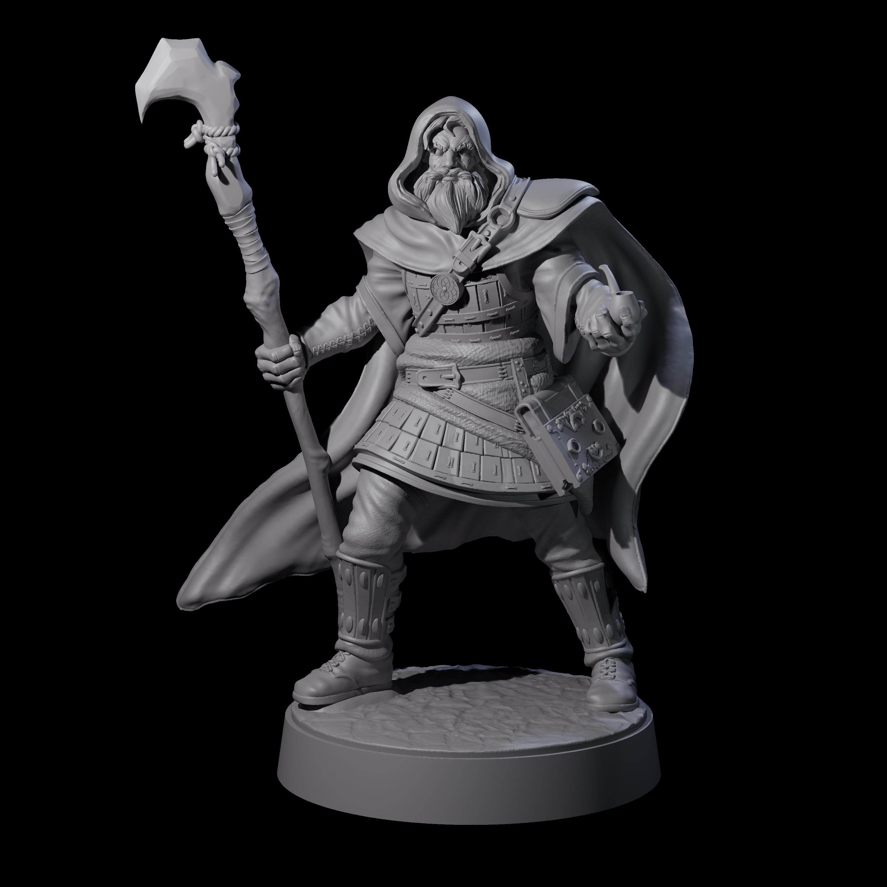Teobor The Warcaster Miniature for Dungeons and Dragons, Pathfinder or other TTRPGs