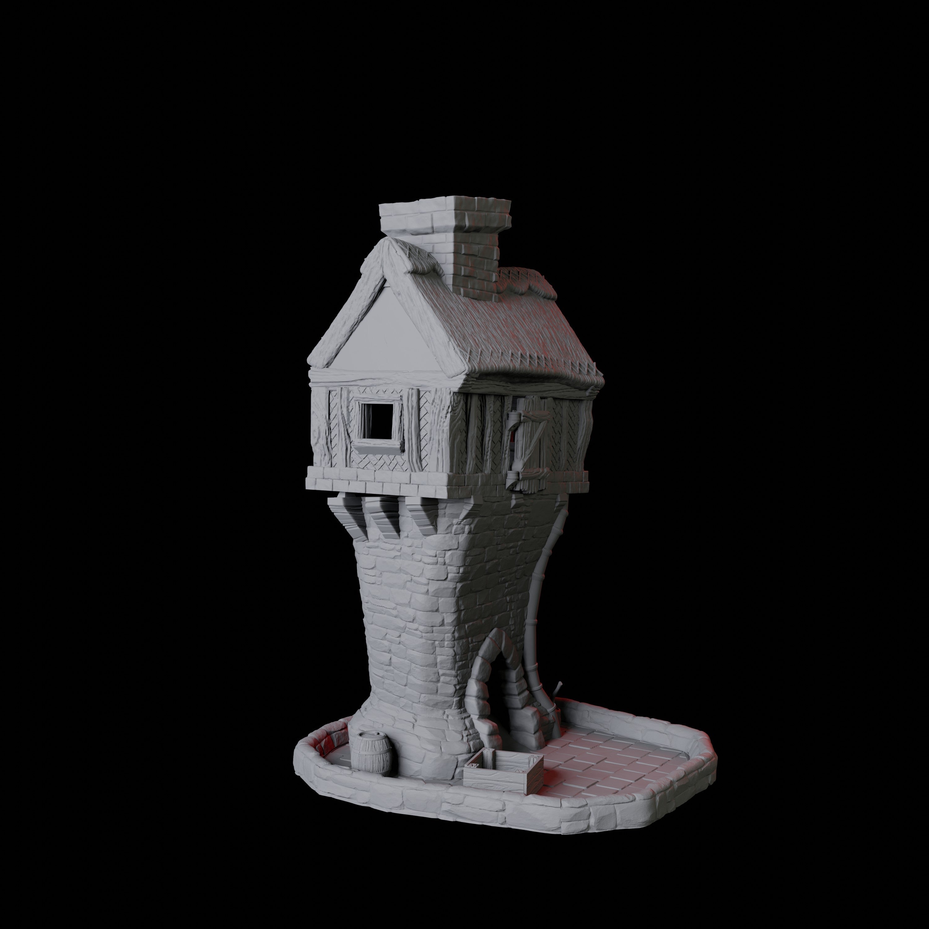 Thatched Cottage Dice Tower Miniature for Dungeons and Dragons