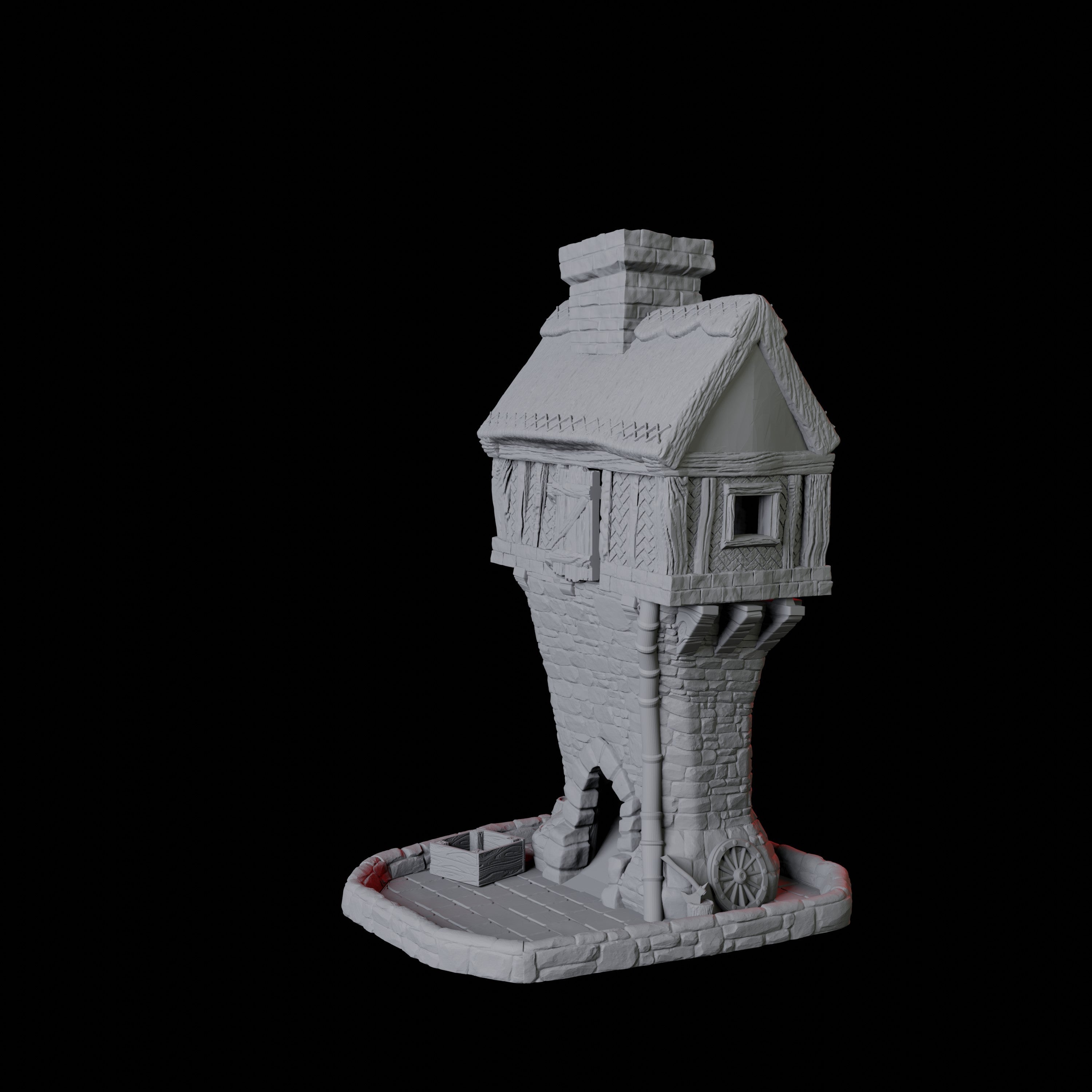 Thatched Cottage Dice Tower Miniature for Dungeons and Dragons
