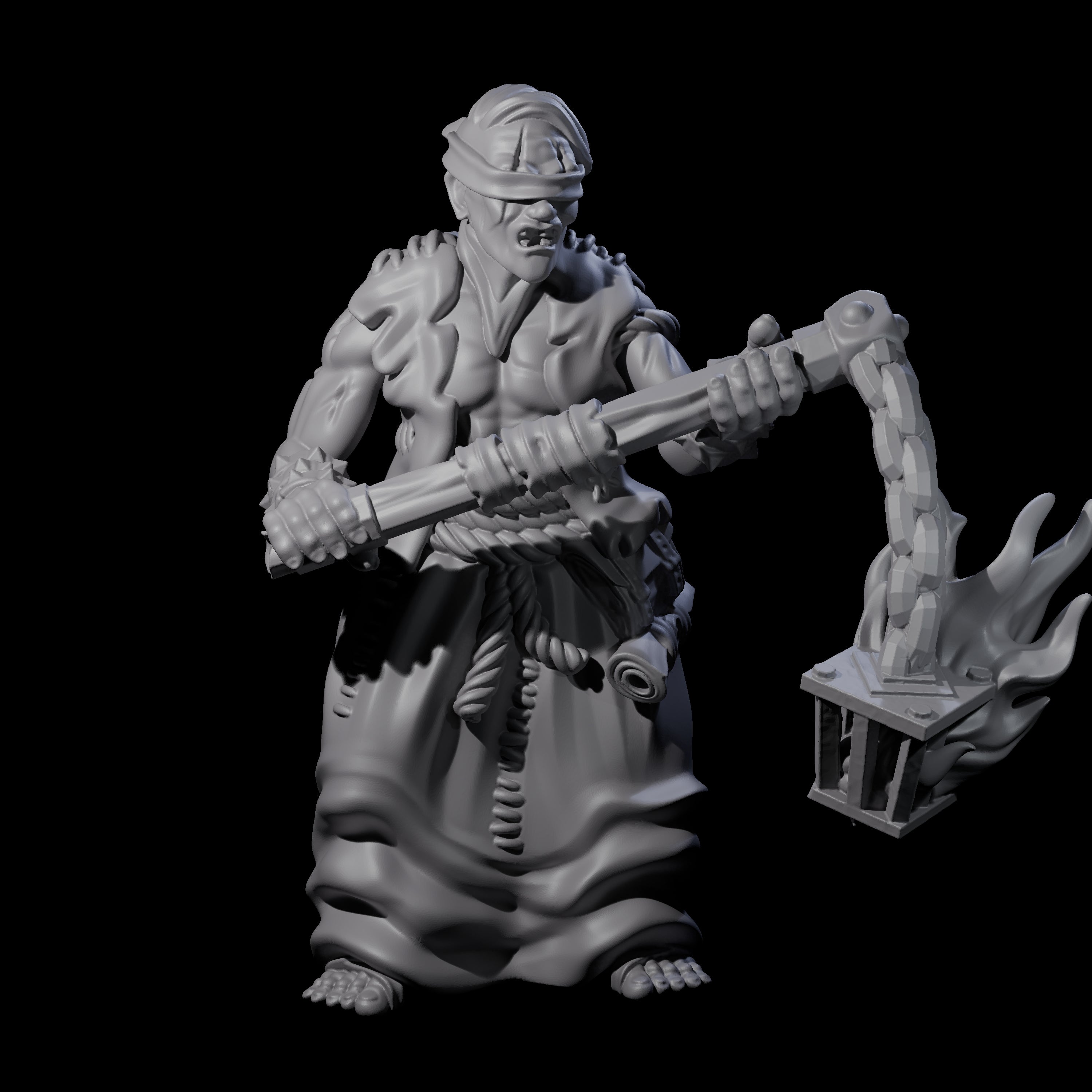 The Angry Congregation Miniature for Dungeons and Dragons, Pathfinder or other TTRPGs