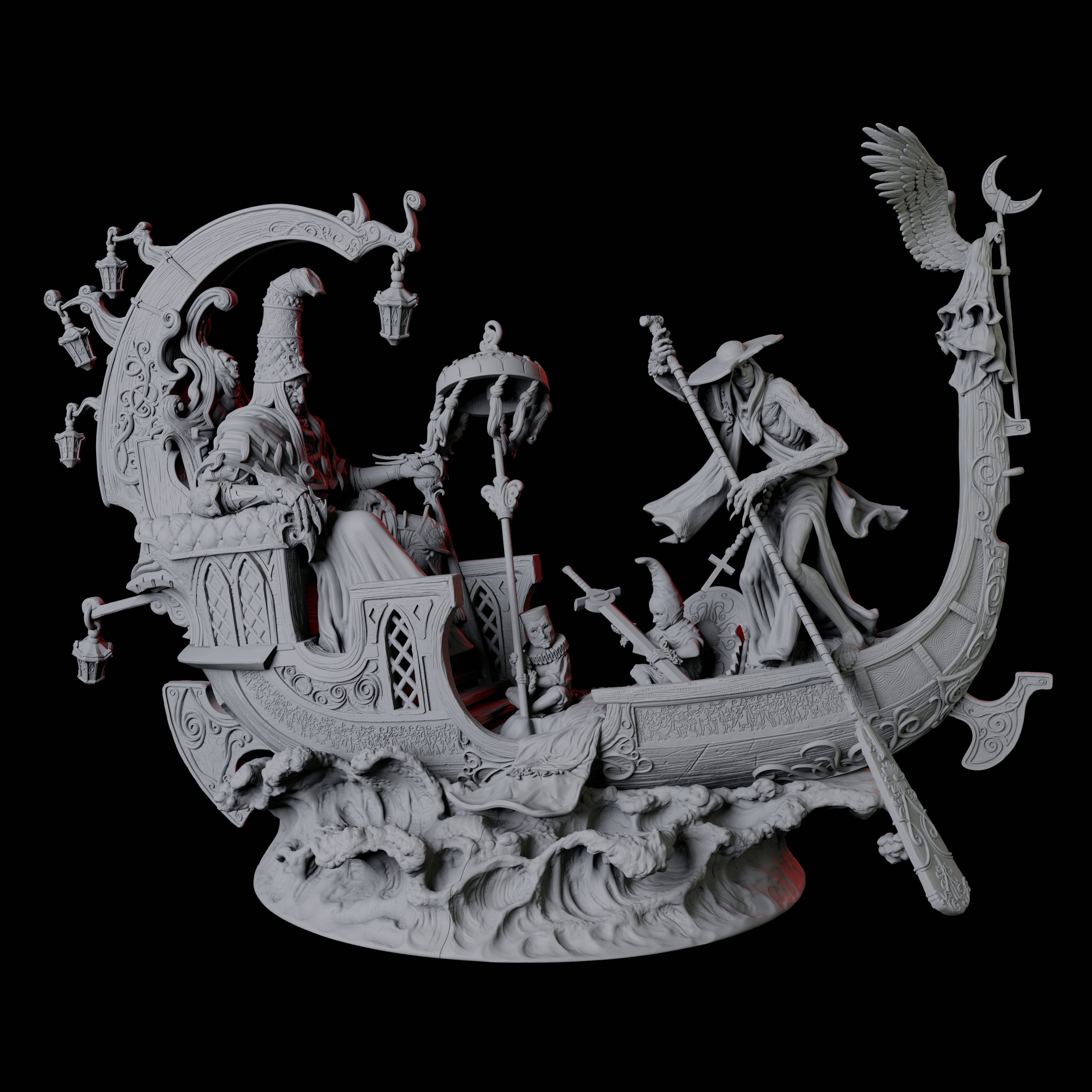 The Doge of the Black Canal Miniature for Dungeons and Dragons, Pathfinder or other TTRPGs