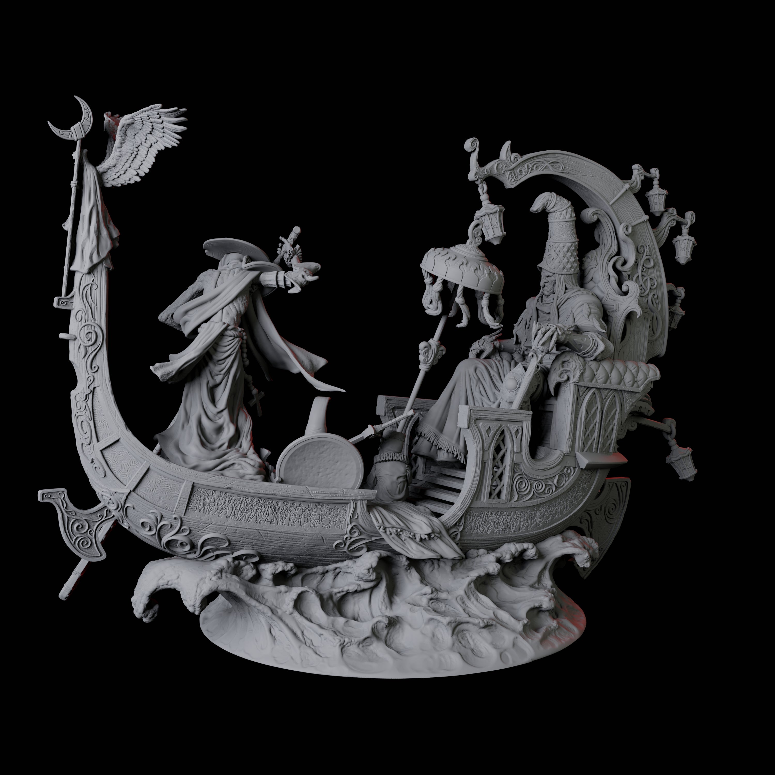 The Doge of the Black Canal Miniature for Dungeons and Dragons, Pathfinder or other TTRPGs