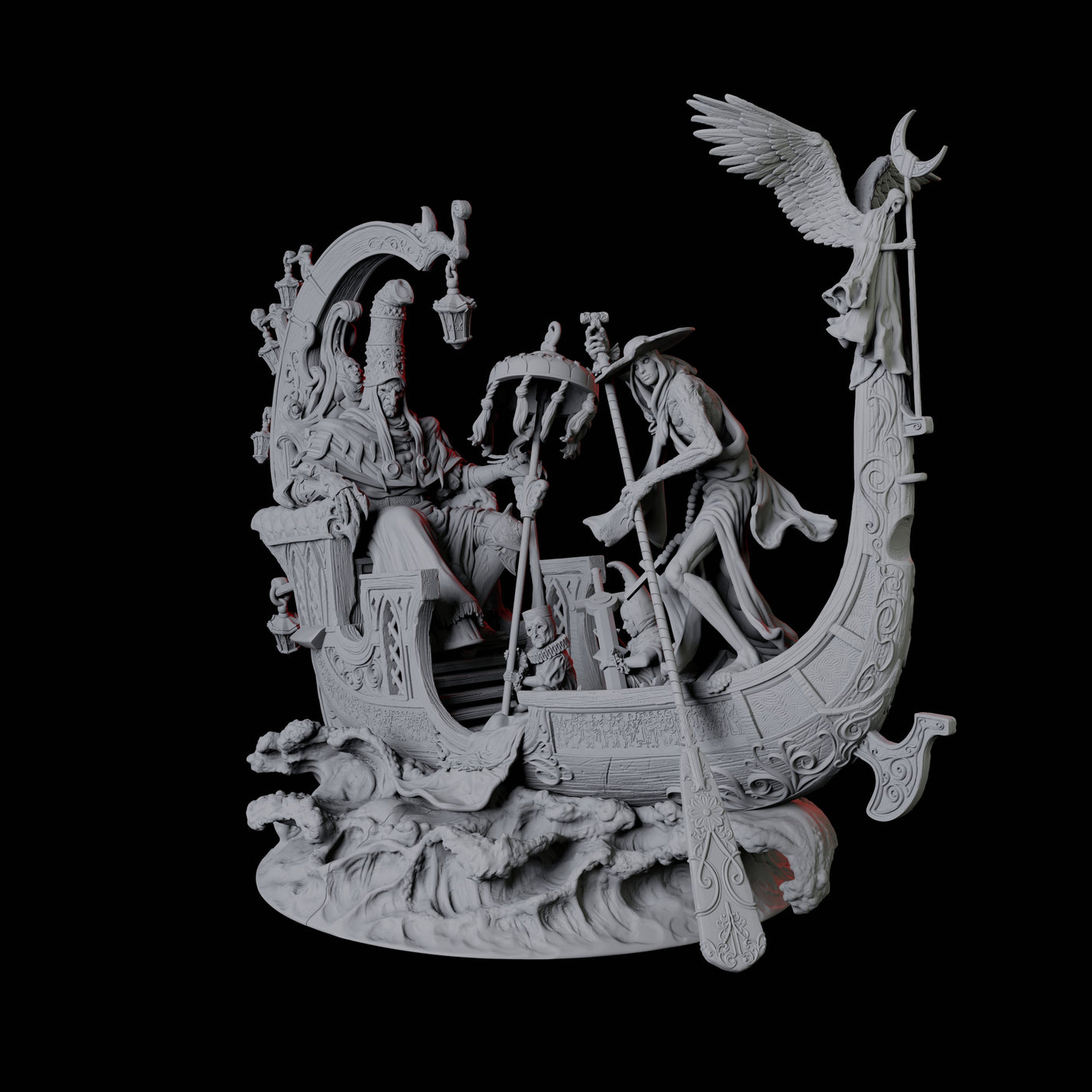 The Doge of the Black Canal Miniature for Dungeons and Dragons, Pathfinder or other TTRPGs