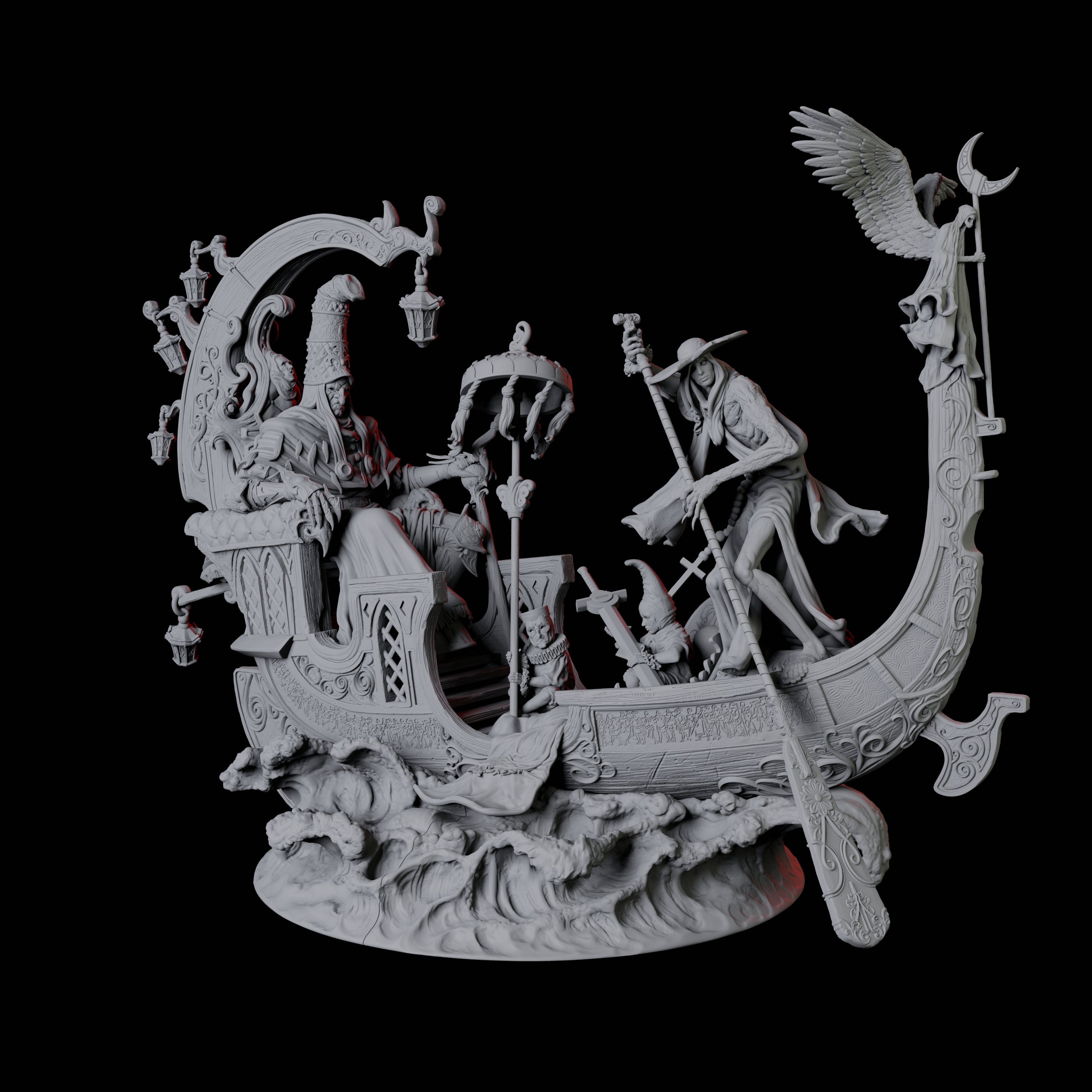 The Doge of the Black Canal Miniature for Dungeons and Dragons, Pathfinder or other TTRPGs