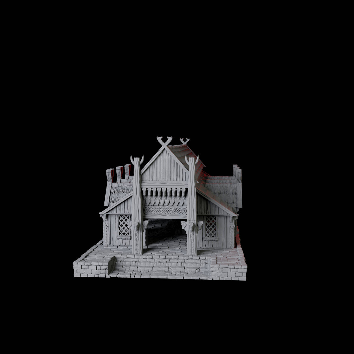 The Great Hall - Saxonia Miniature for Dungeons and Dragons, Pathfinder or other TTRPGs
