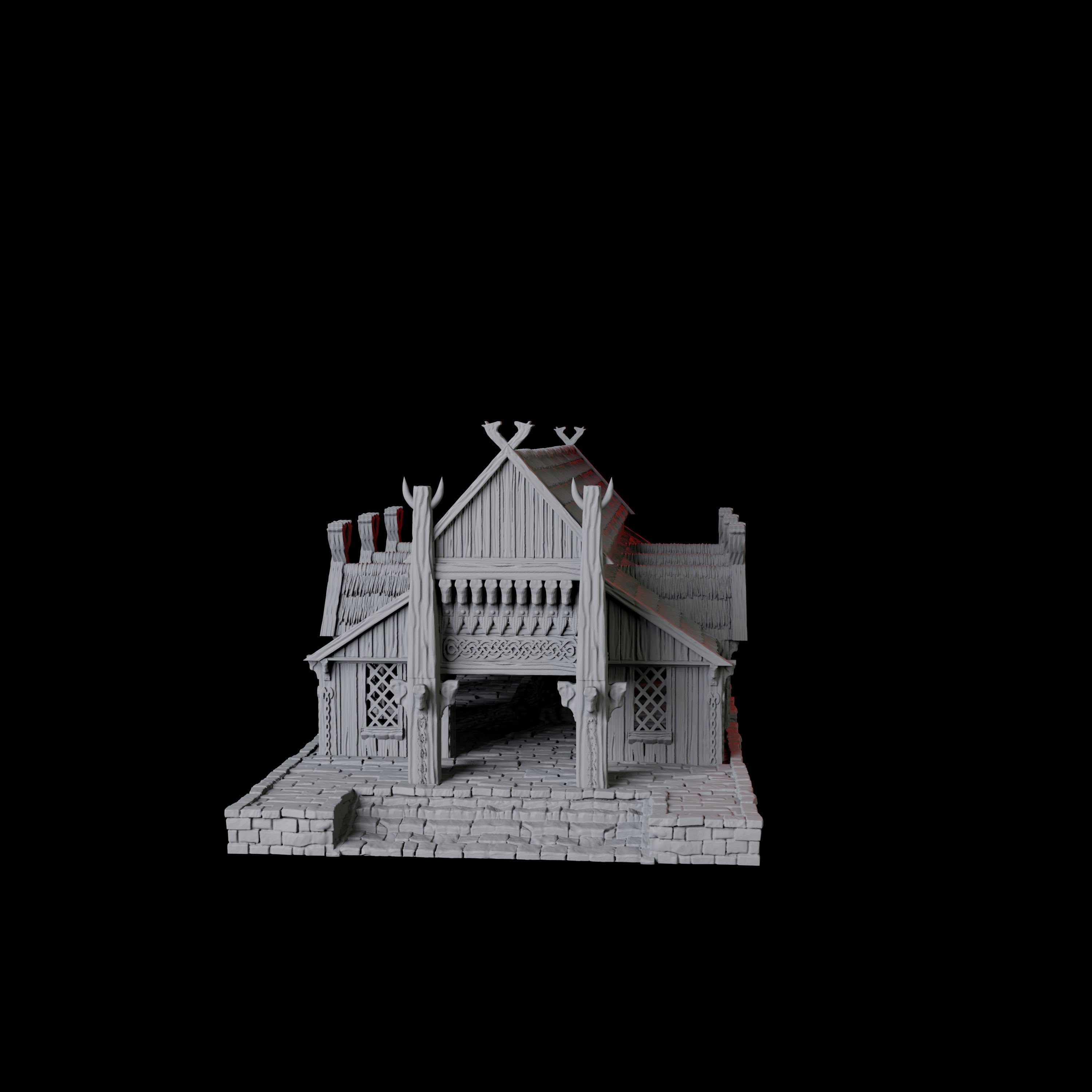 The Great Hall - Saxonia Miniature for Dungeons and Dragons, Pathfinder or other TTRPGs