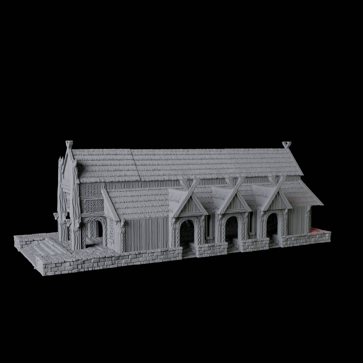 The Great Hall - Saxonia Miniature for Dungeons and Dragons, Pathfinder or other TTRPGs