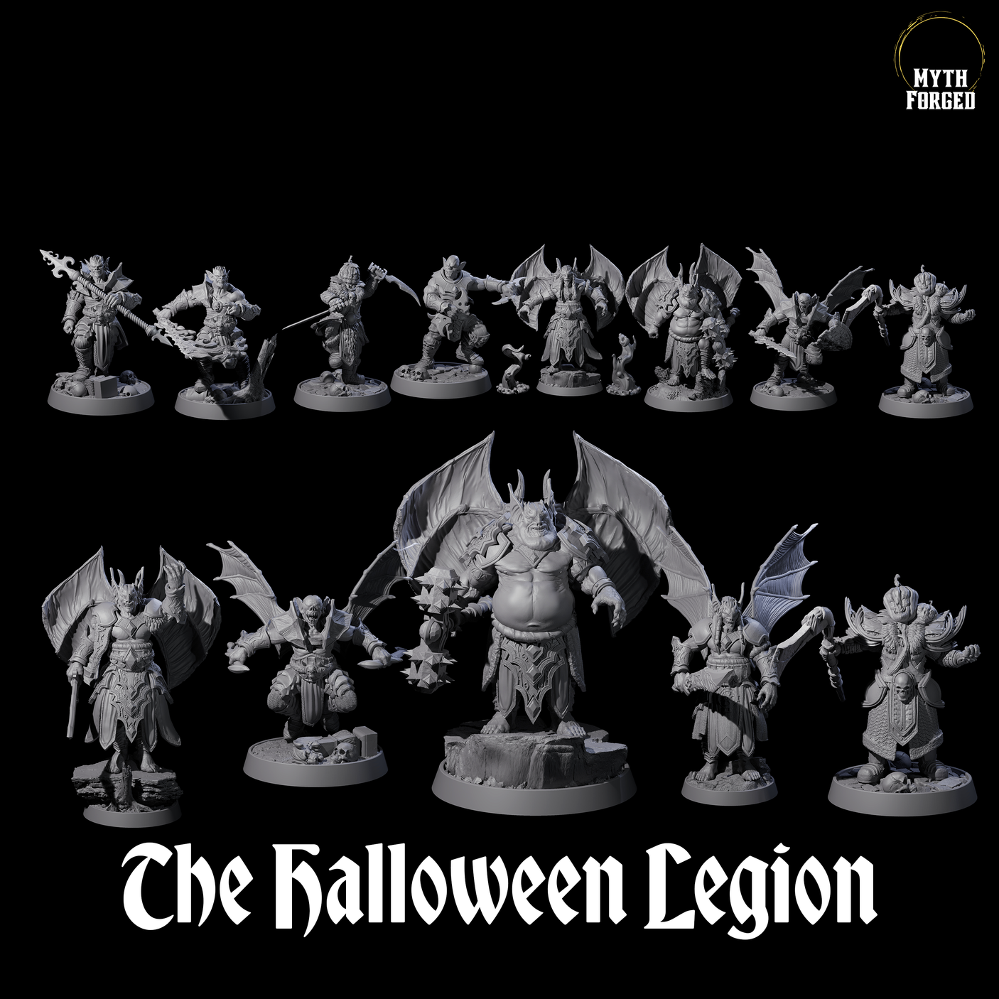 The Halloween Legion Miniature for Dungeons and Dragons, Pathfinder or other TTRPGs