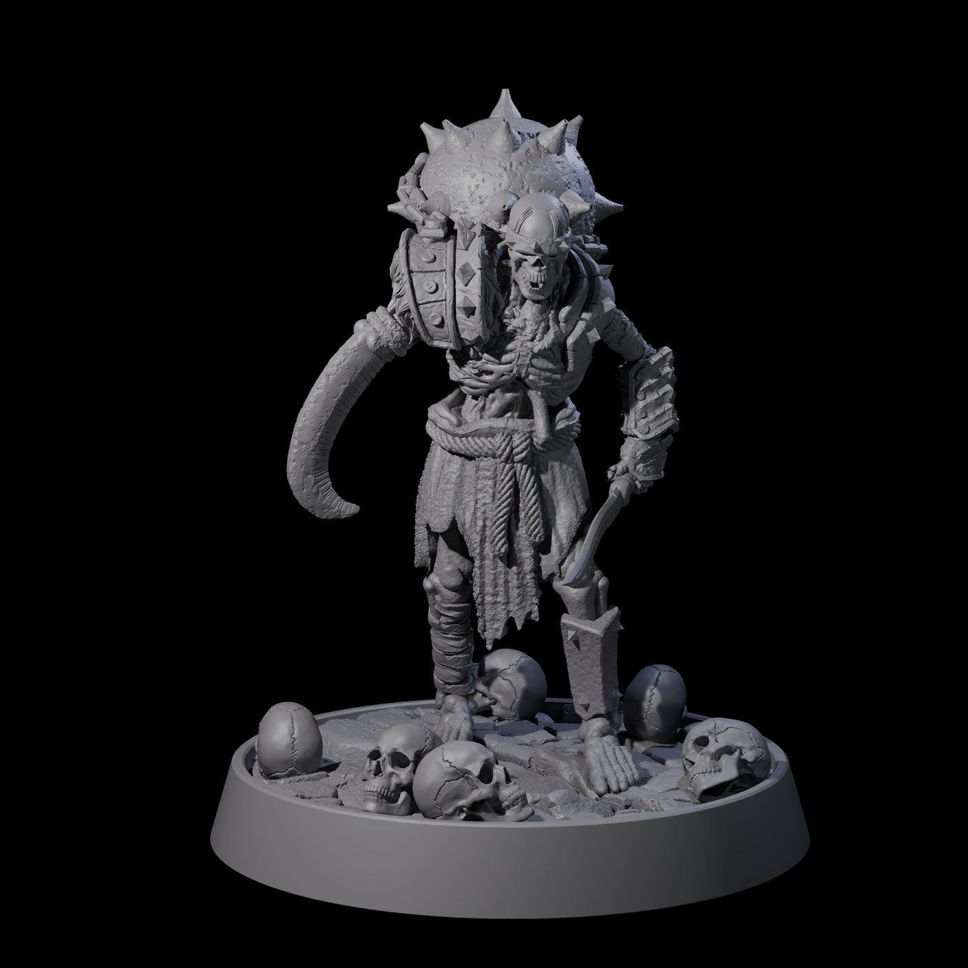 The Horrible Undead Horde Miniature for Dungeons and Dragons, Pathfinder or other TTRPGs
