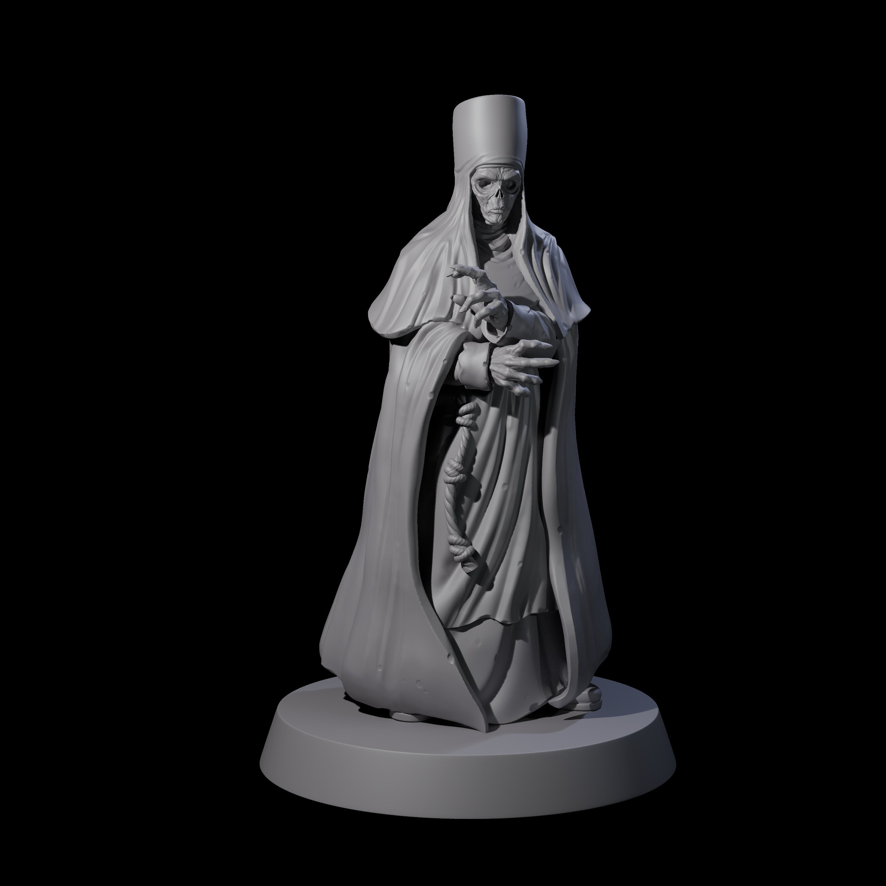 The Undead Abbess Miniature for Dungeons and Dragons, Pathfinder or other TTRPGs