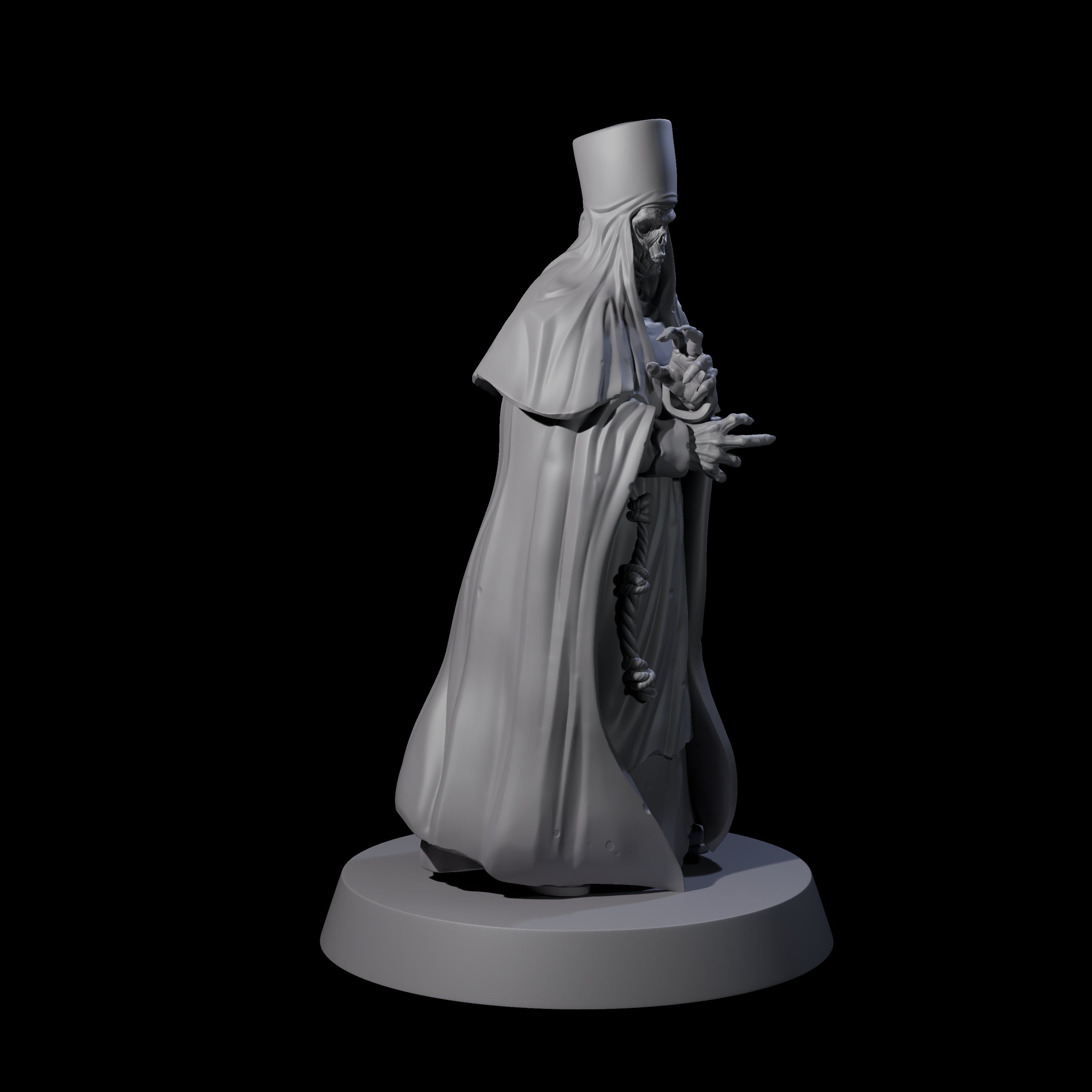 The Undead Abbess Miniature for Dungeons and Dragons, Pathfinder or other TTRPGs