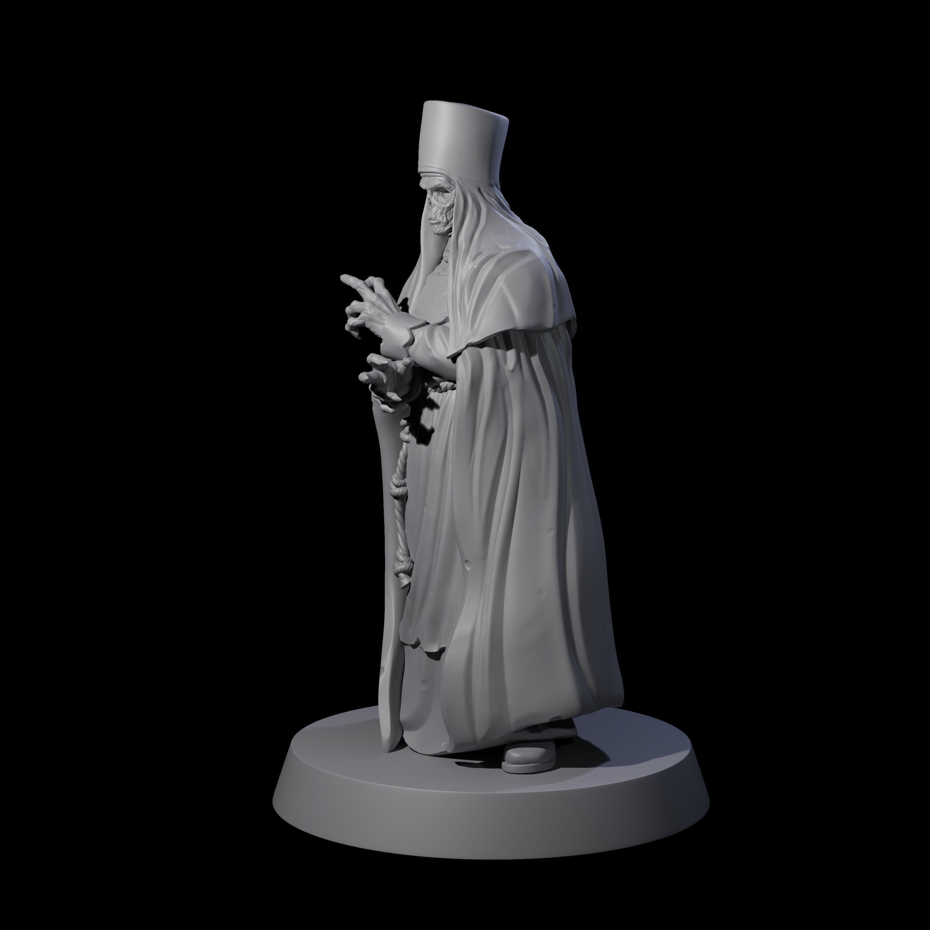 The Undead Abbess Miniature for Dungeons and Dragons, Pathfinder or other TTRPGs