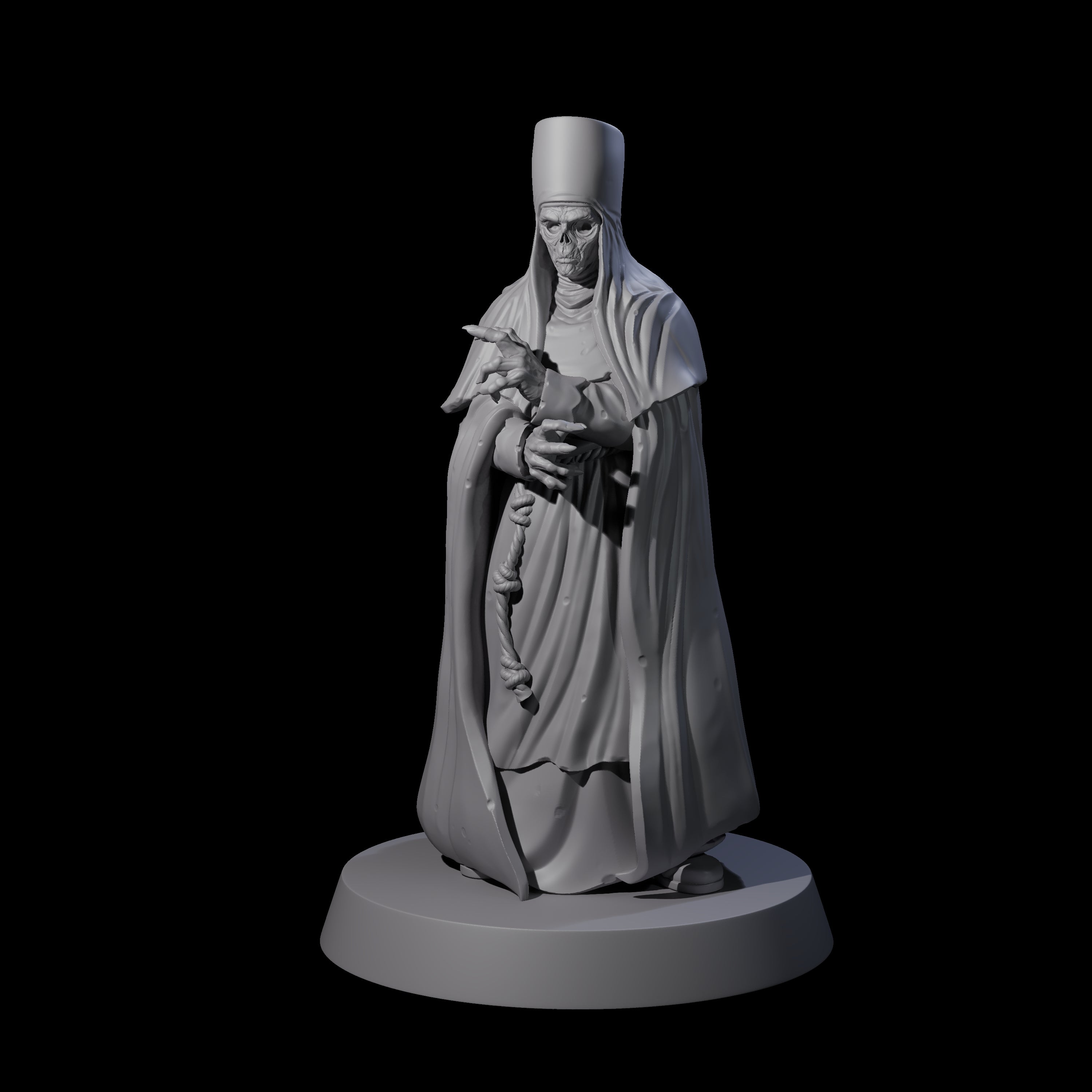 The Undead Abbess Miniature for Dungeons and Dragons, Pathfinder or other TTRPGs