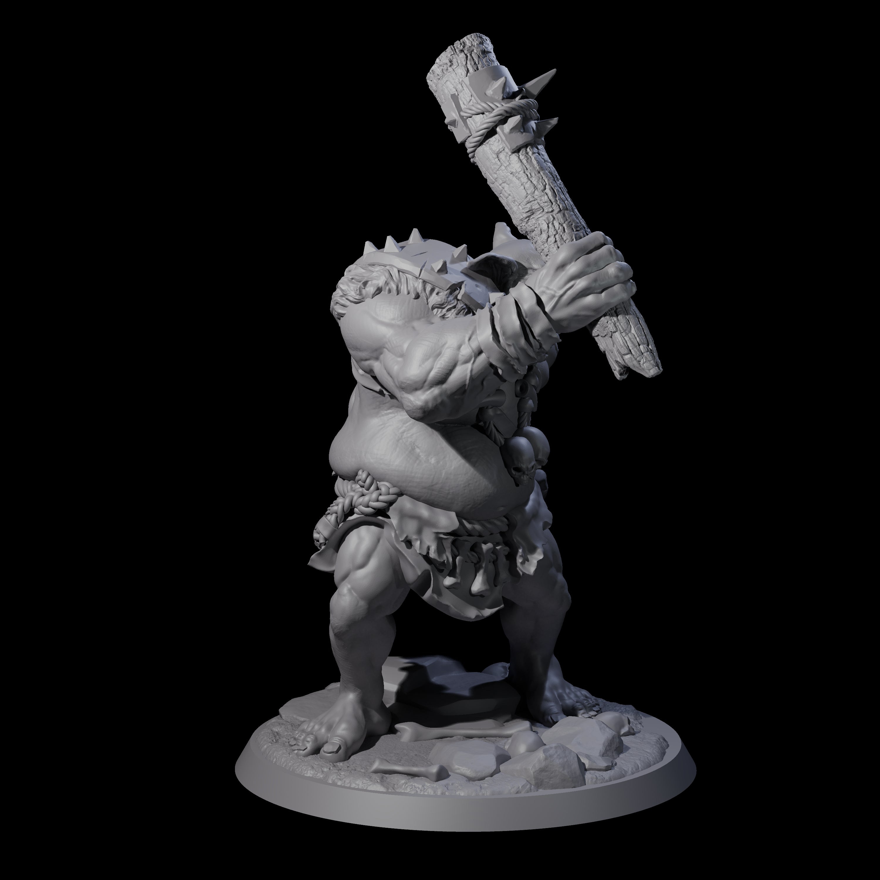 Thick Ogre A Miniature for Dungeons and Dragons, Pathfinder or other TTRPGs