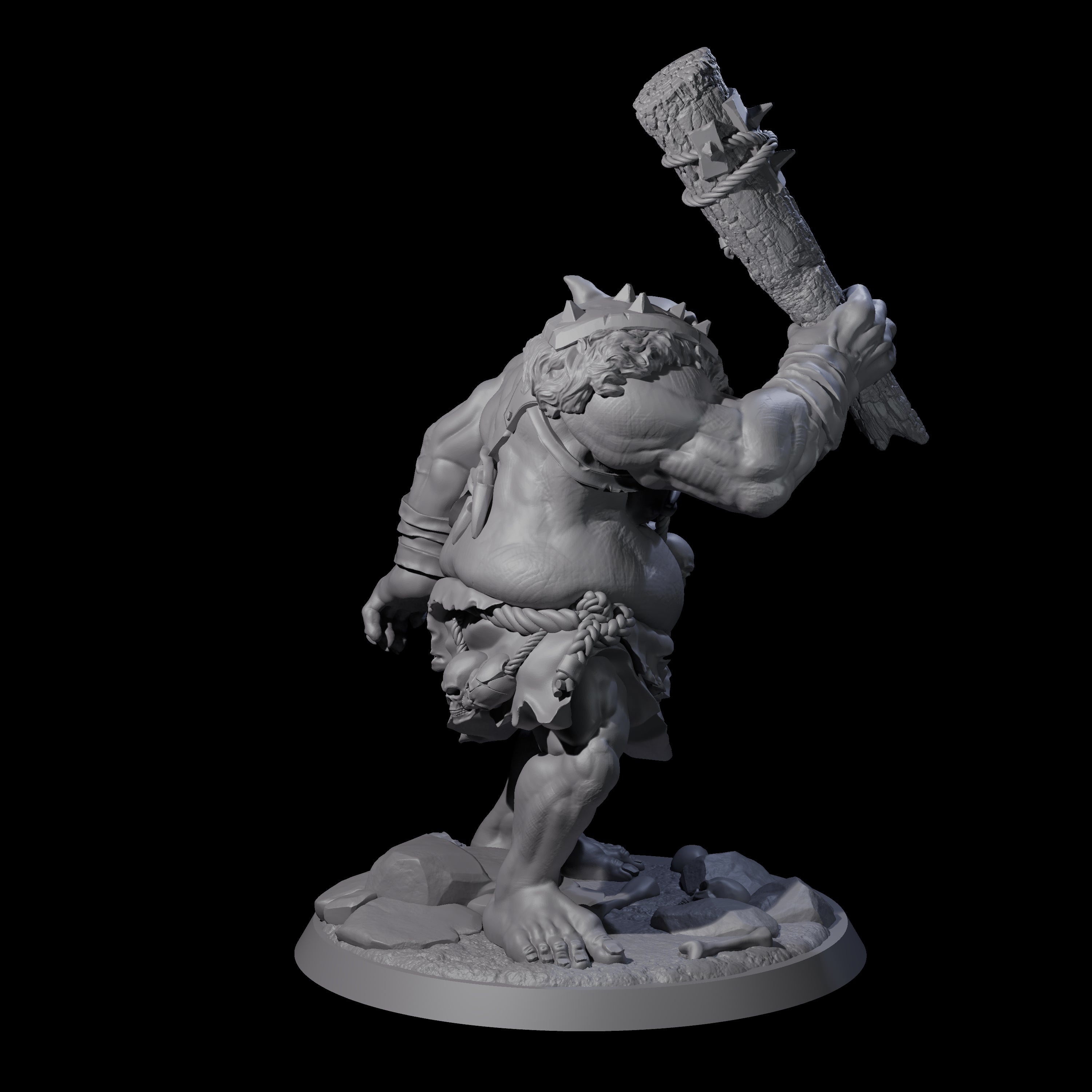 Thick Ogre A Miniature for Dungeons and Dragons, Pathfinder or other TTRPGs