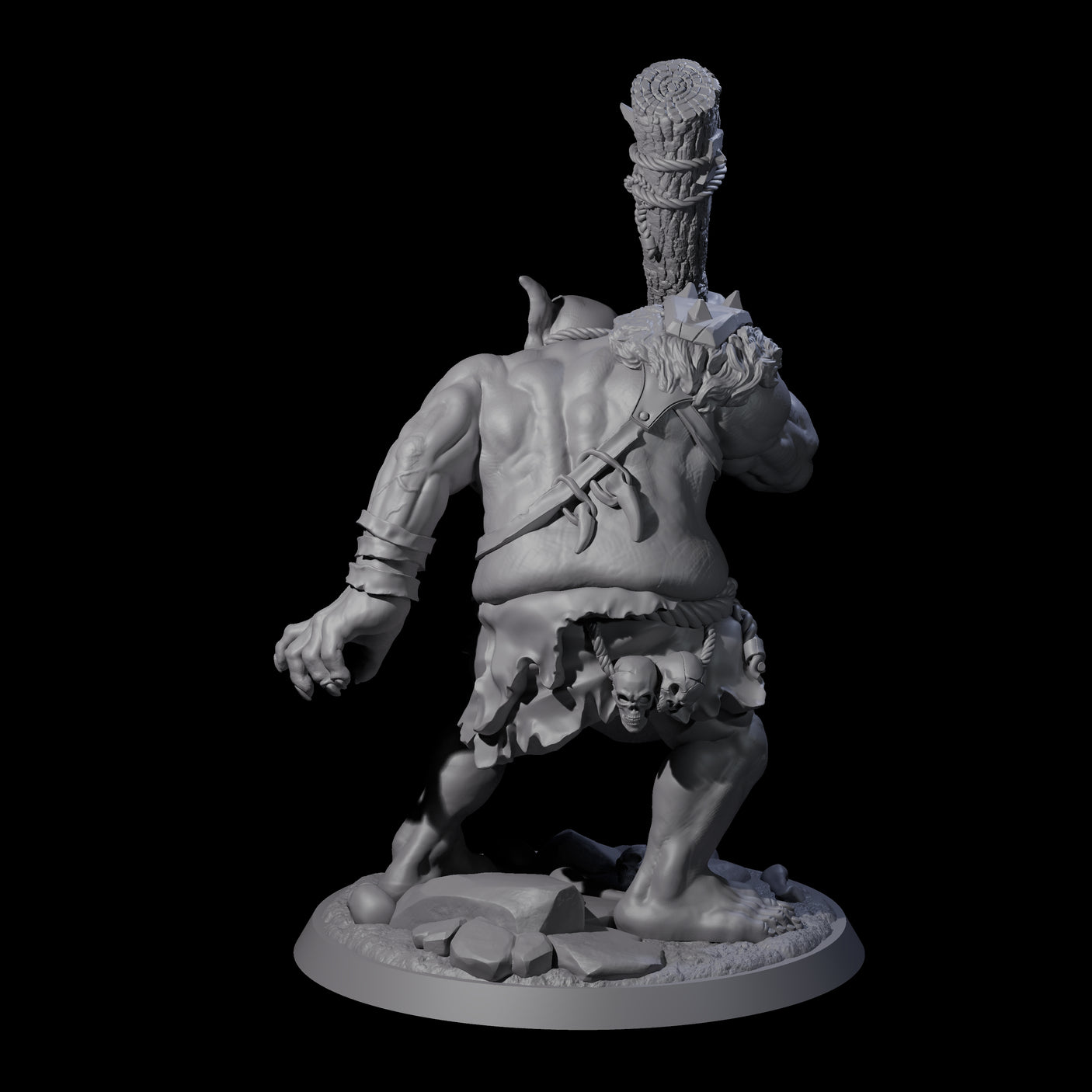 Thick Ogre A Miniature for Dungeons and Dragons, Pathfinder or other TTRPGs