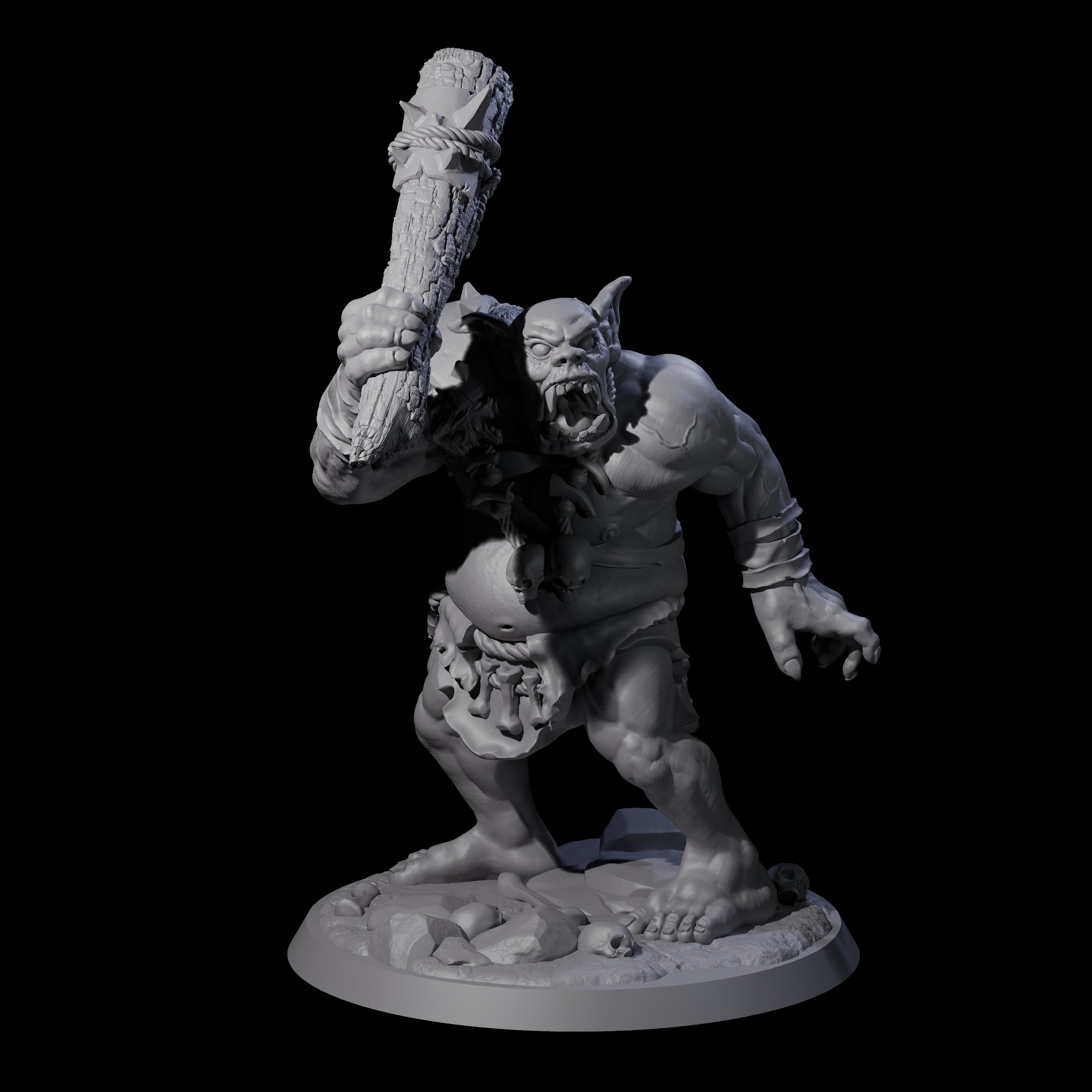 Thick Ogre A Miniature for Dungeons and Dragons, Pathfinder or other TTRPGs