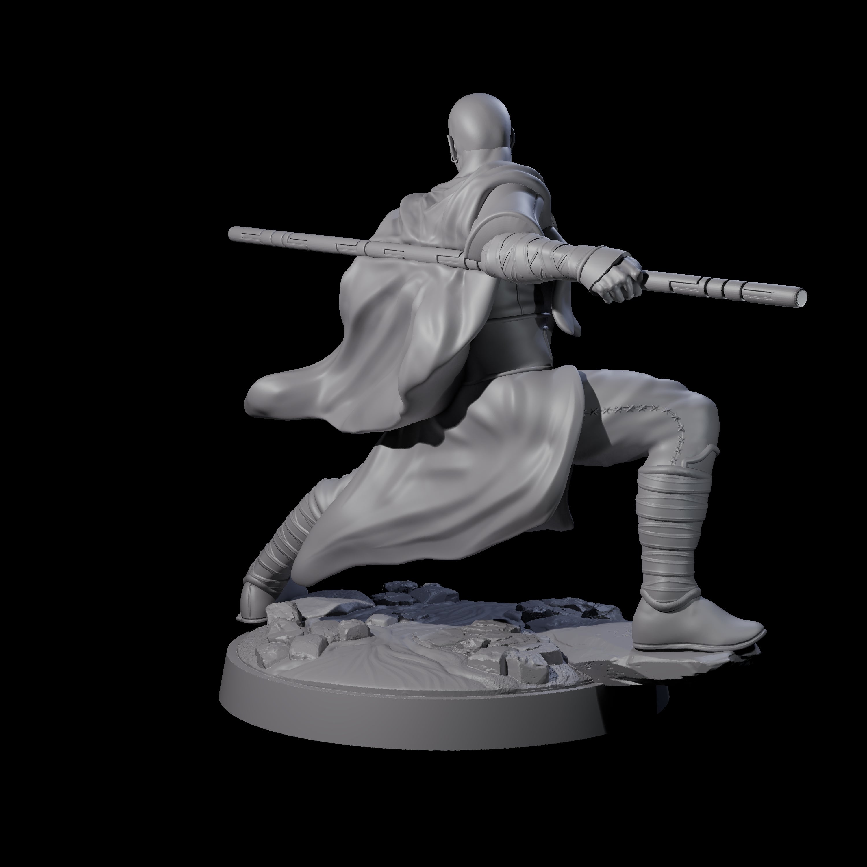 Third Eye Monk Miniature for Dungeons and Dragons, Pathfinder or other TTRPGs