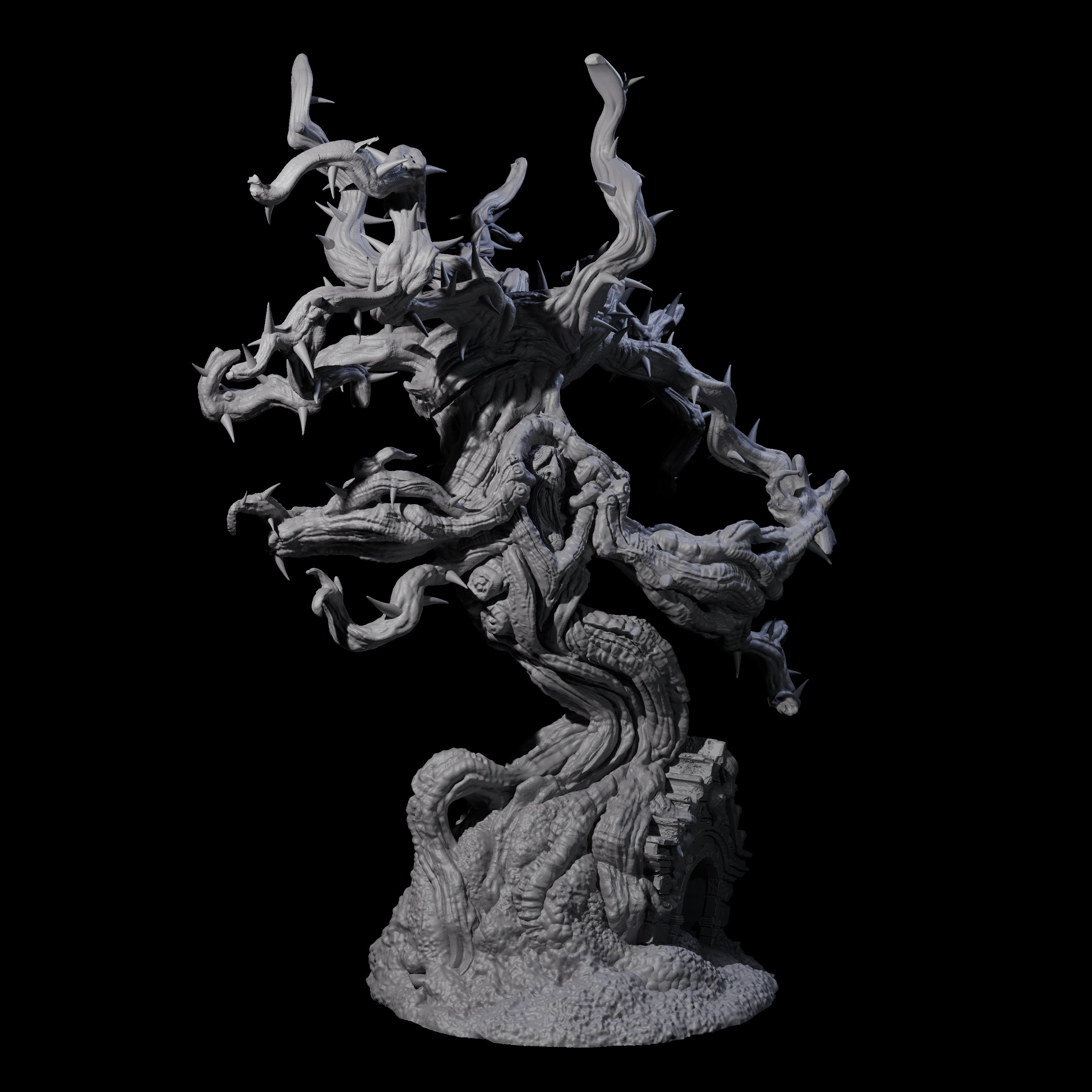 Thorny Tree Blight A Miniature for Dungeons and Dragons, Pathfinder or other TTRPGs