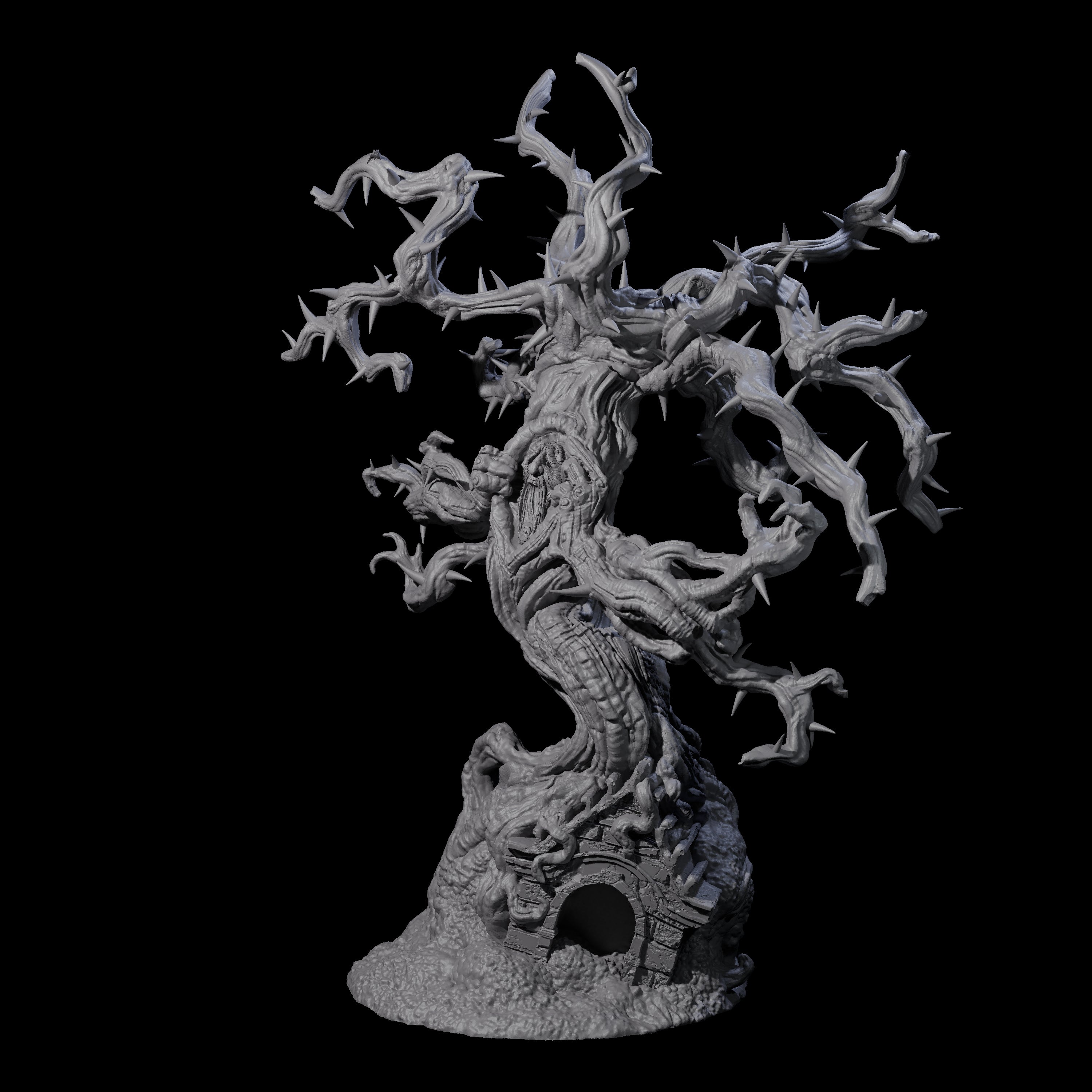 Thorny Tree Blight A Miniature for Dungeons and Dragons, Pathfinder or other TTRPGs