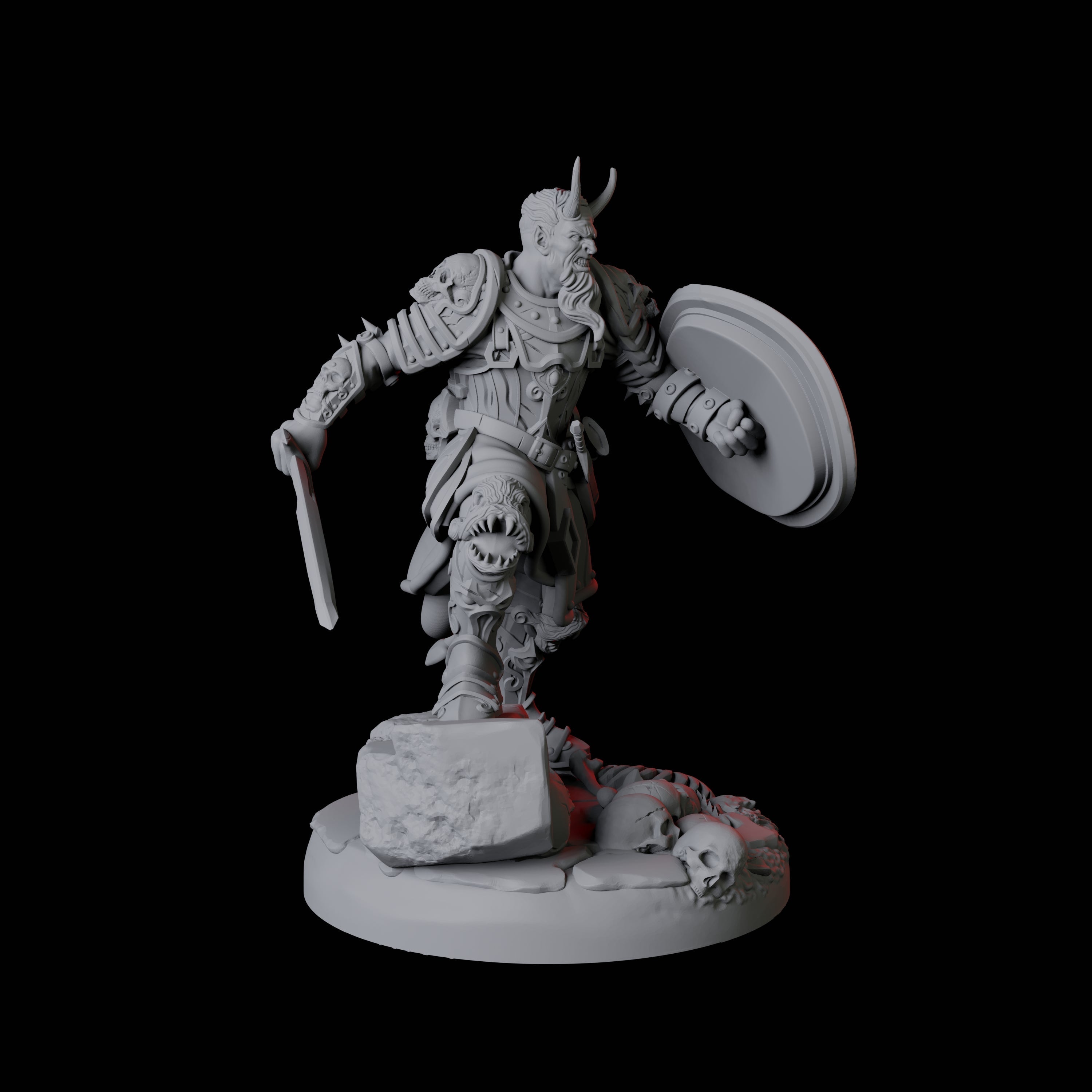 Threatening Bearded Devil A Miniature for Dungeons and Dragons, Pathfinder or other TTRPGs