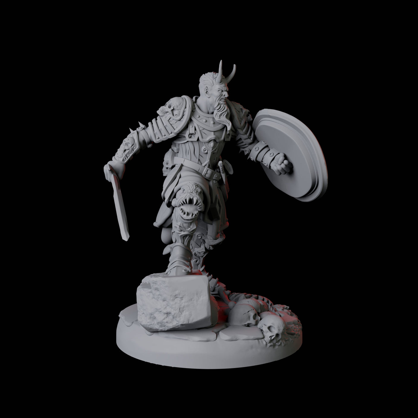 Threatening Bearded Devil A Miniature for Dungeons and Dragons, Pathfinder or other TTRPGs