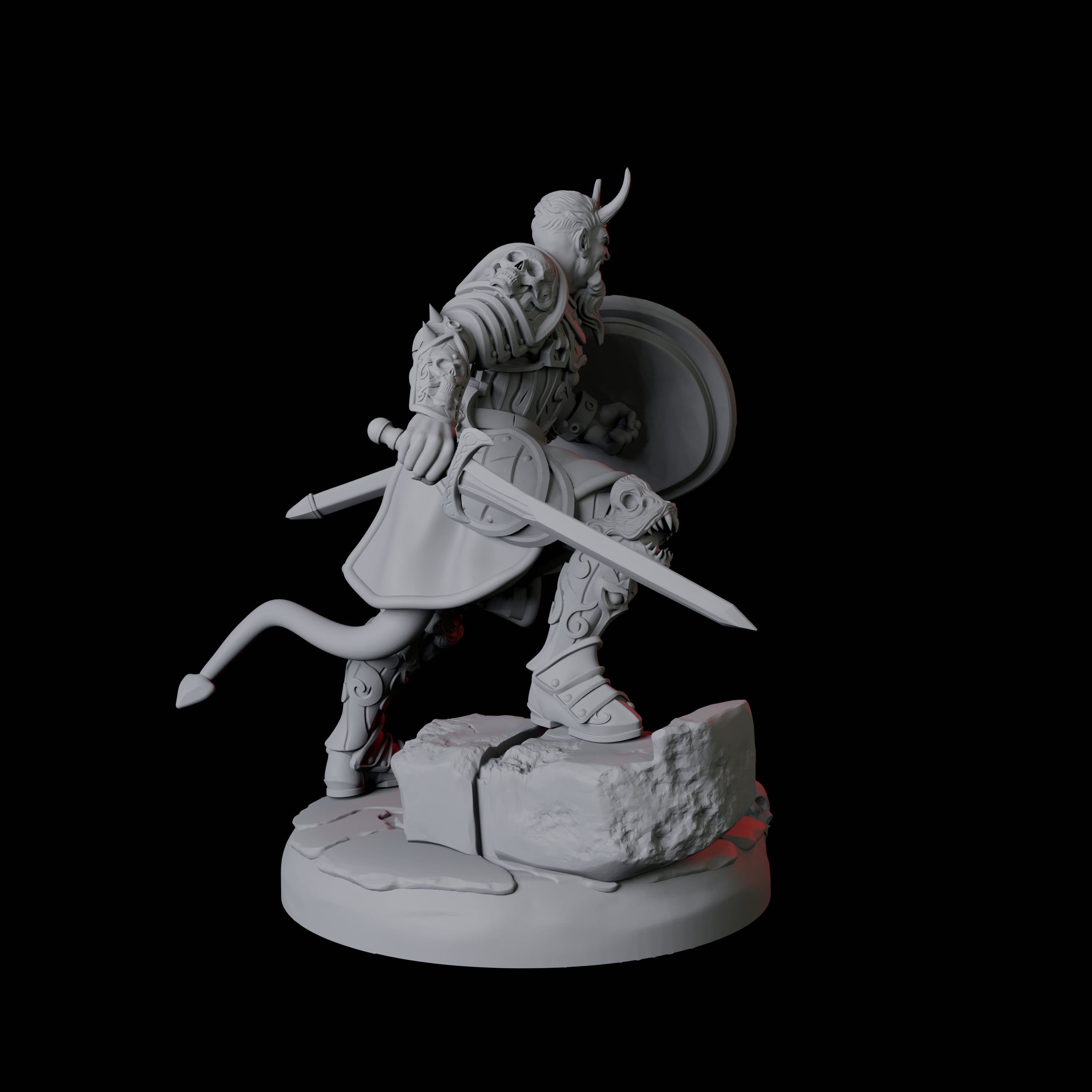 Threatening Bearded Devil A Miniature for Dungeons and Dragons, Pathfinder or other TTRPGs