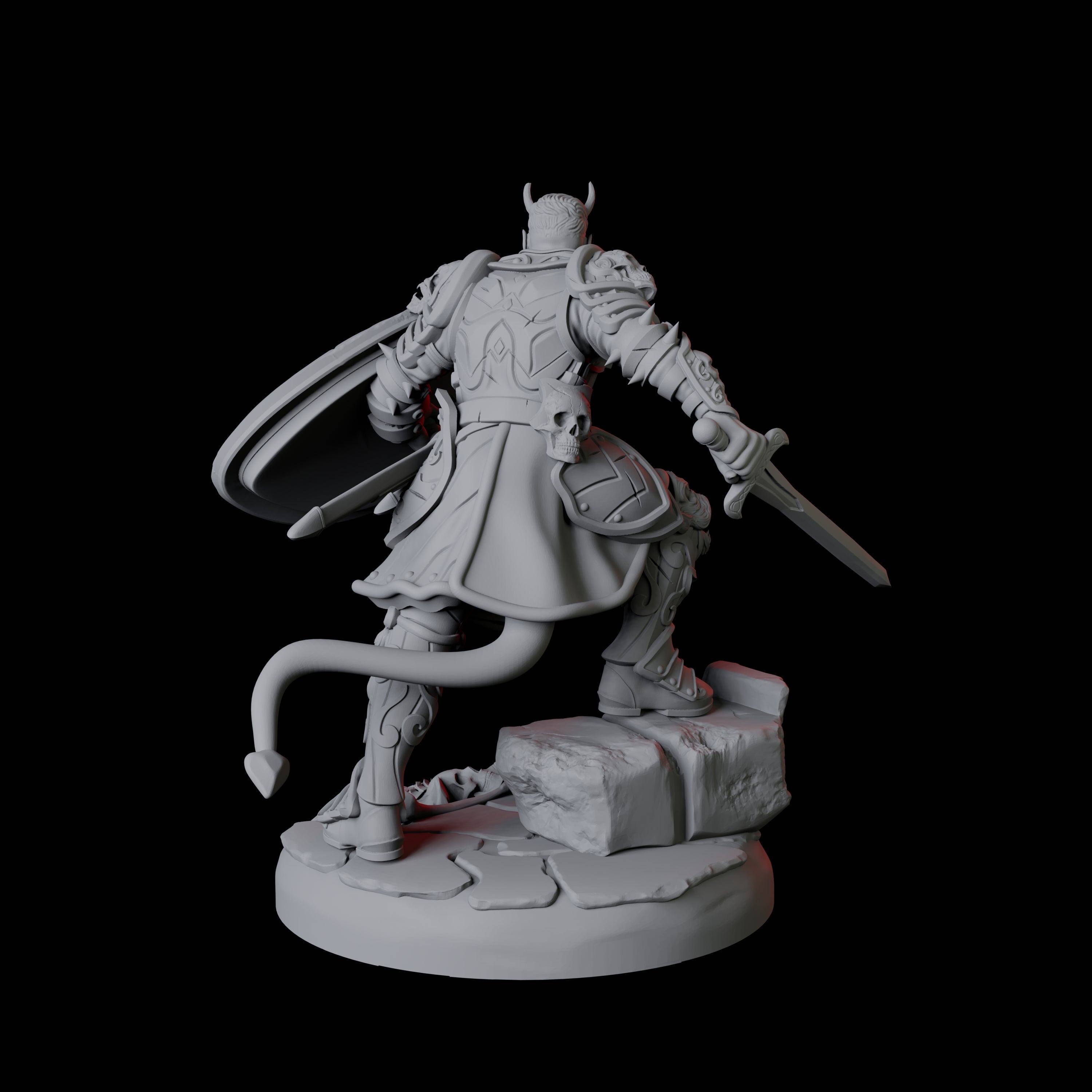 Threatening Bearded Devil A Miniature for Dungeons and Dragons, Pathfinder or other TTRPGs