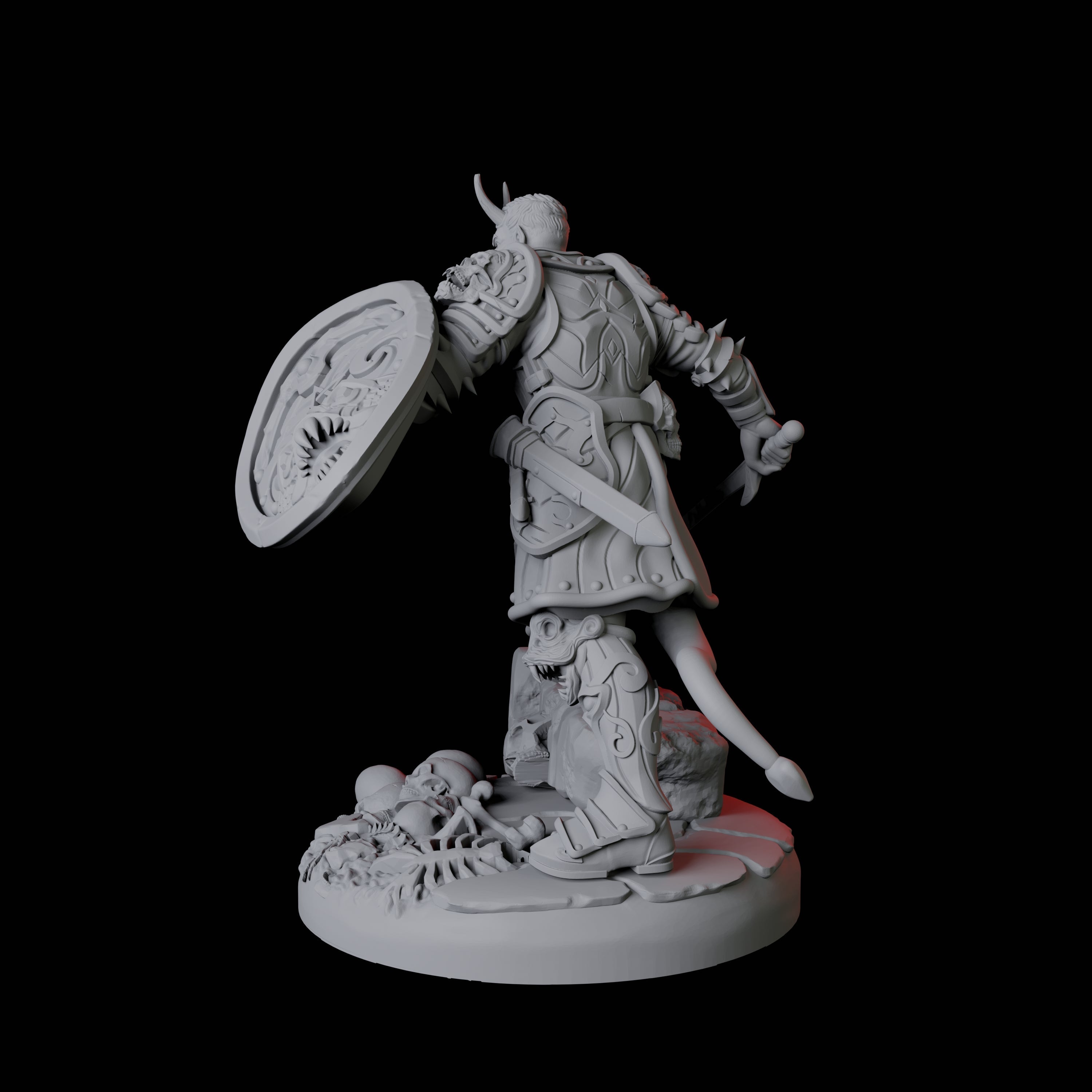 Threatening Bearded Devil A Miniature for Dungeons and Dragons, Pathfinder or other TTRPGs