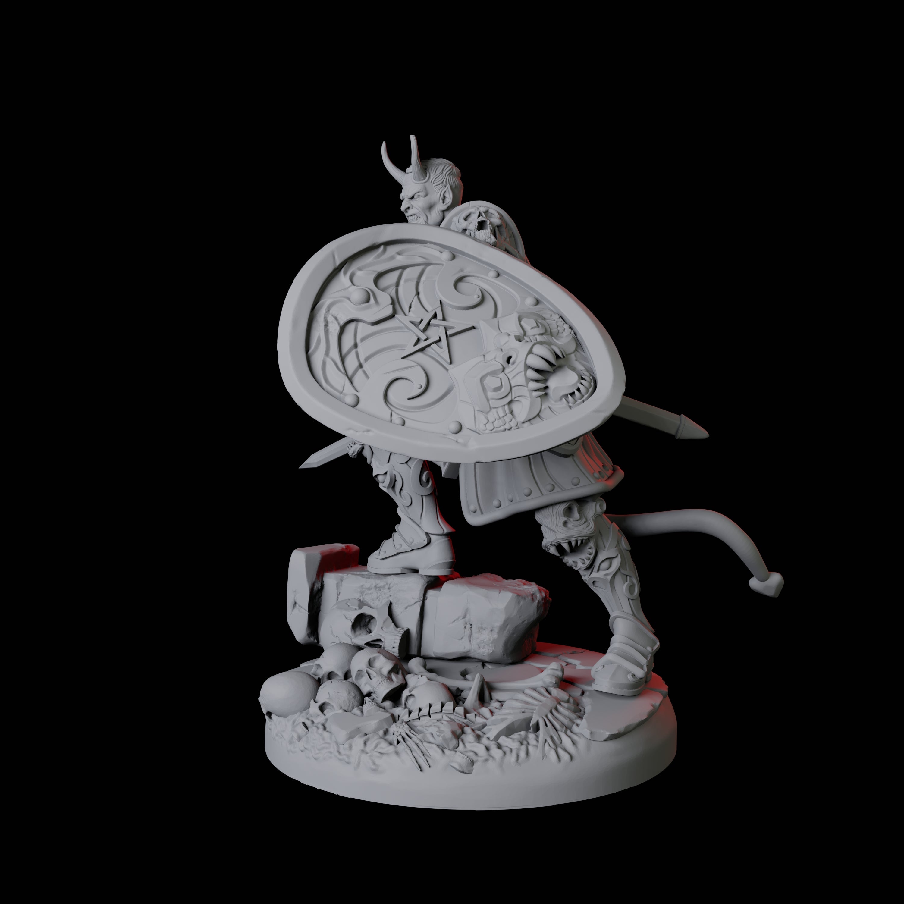 Threatening Bearded Devil A Miniature for Dungeons and Dragons, Pathfinder or other TTRPGs