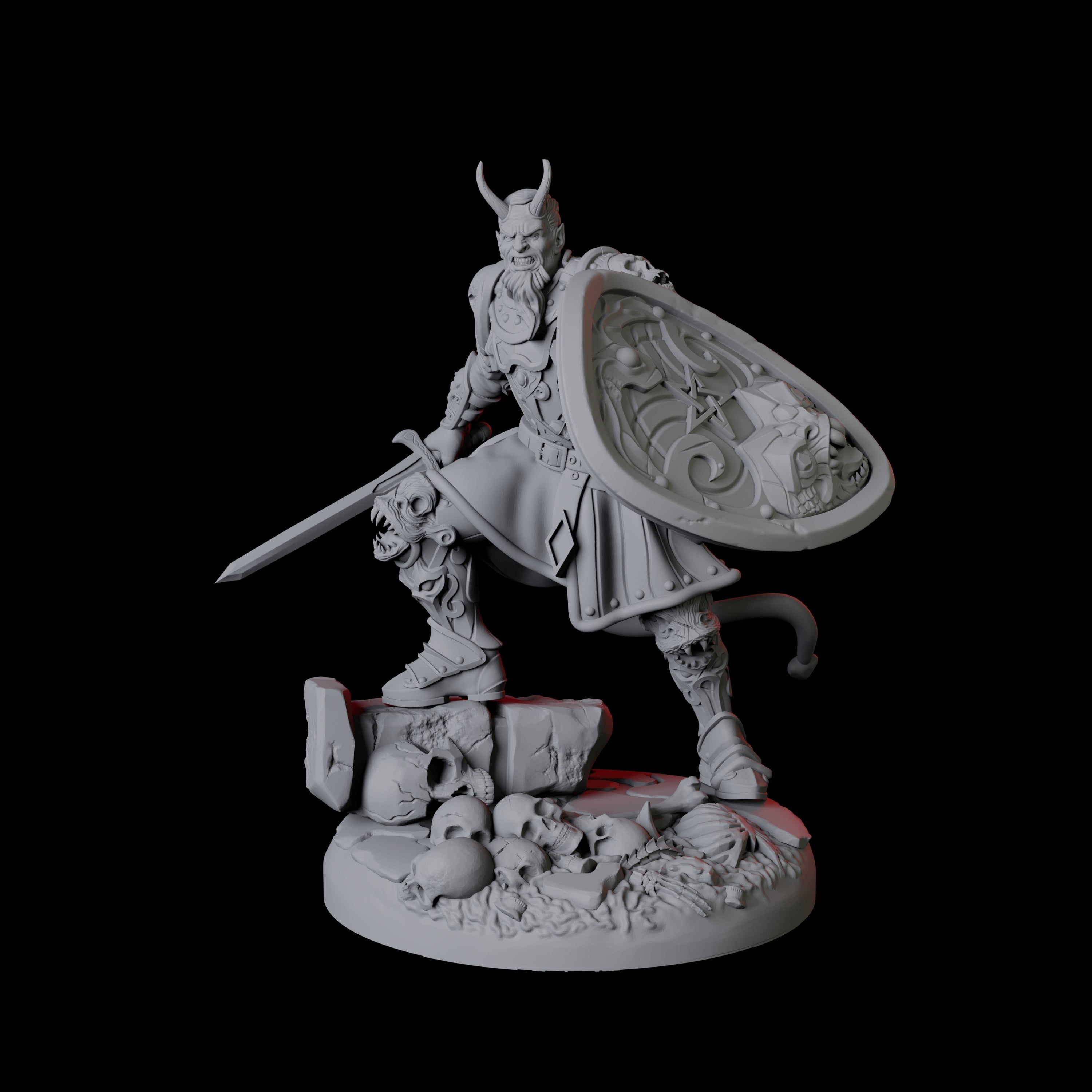 Threatening Bearded Devil A Miniature for Dungeons and Dragons, Pathfinder or other TTRPGs