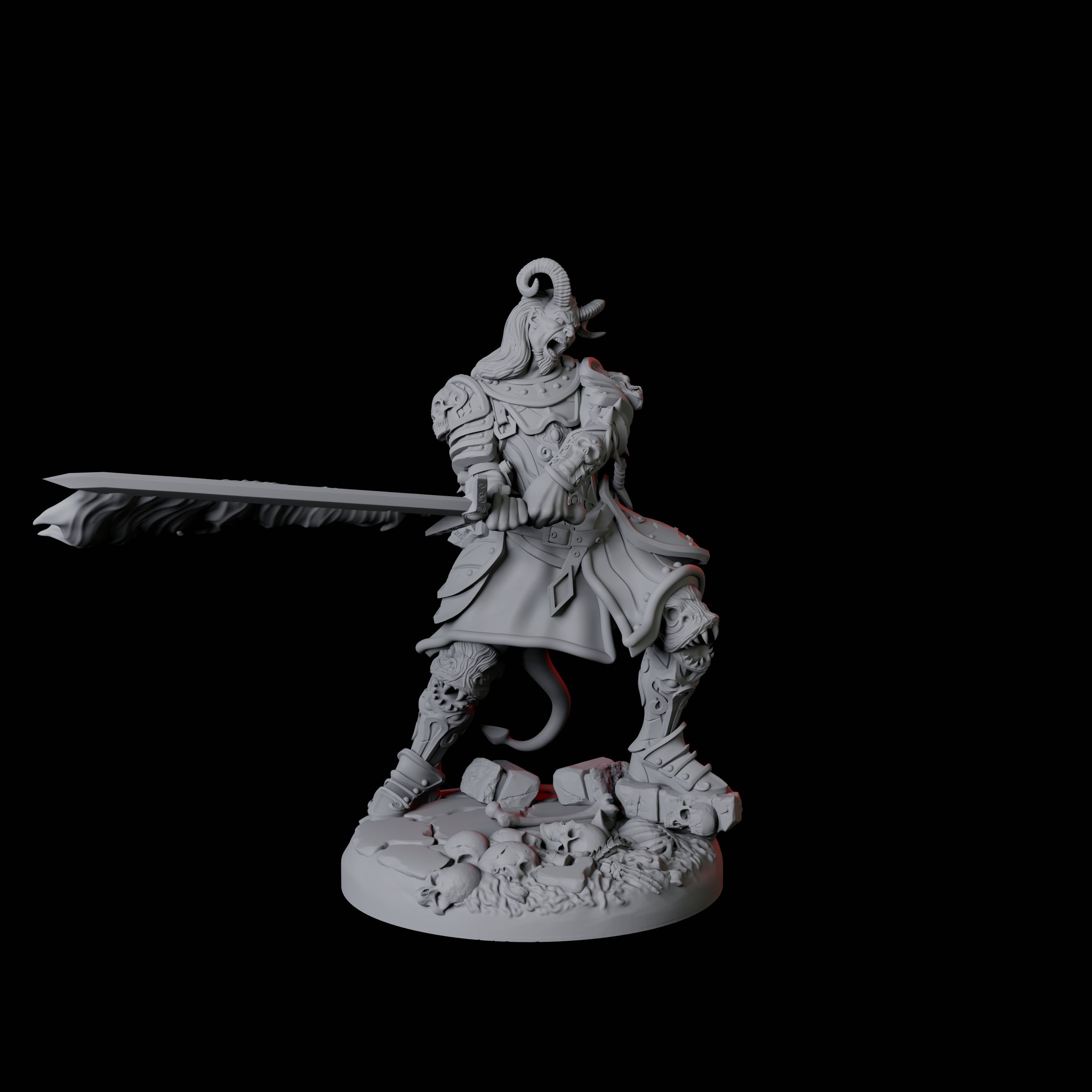 Threatening Bearded Devil B Miniature for Dungeons and Dragons, Pathfinder or other TTRPGs