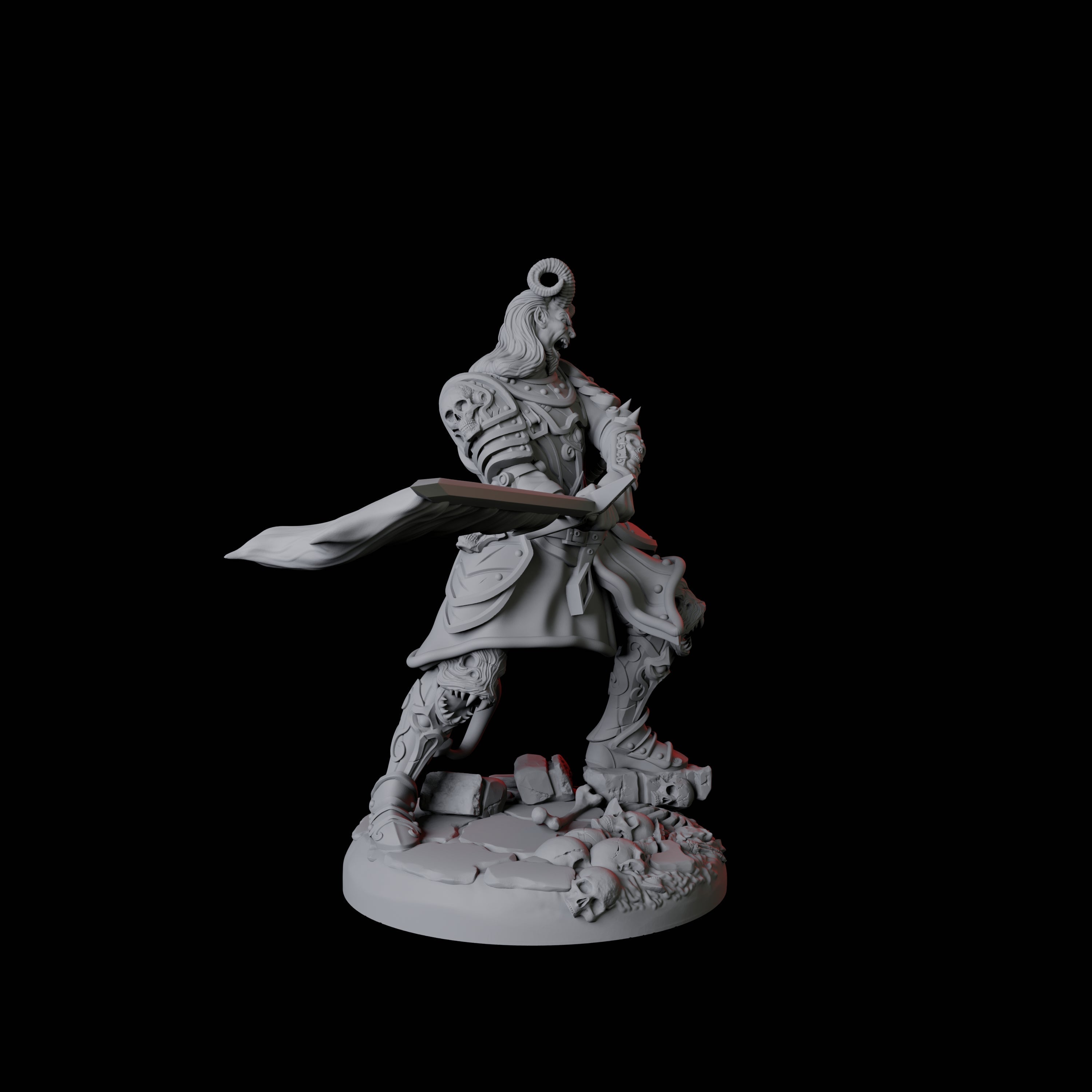 Threatening Bearded Devil B Miniature for Dungeons and Dragons, Pathfinder or other TTRPGs