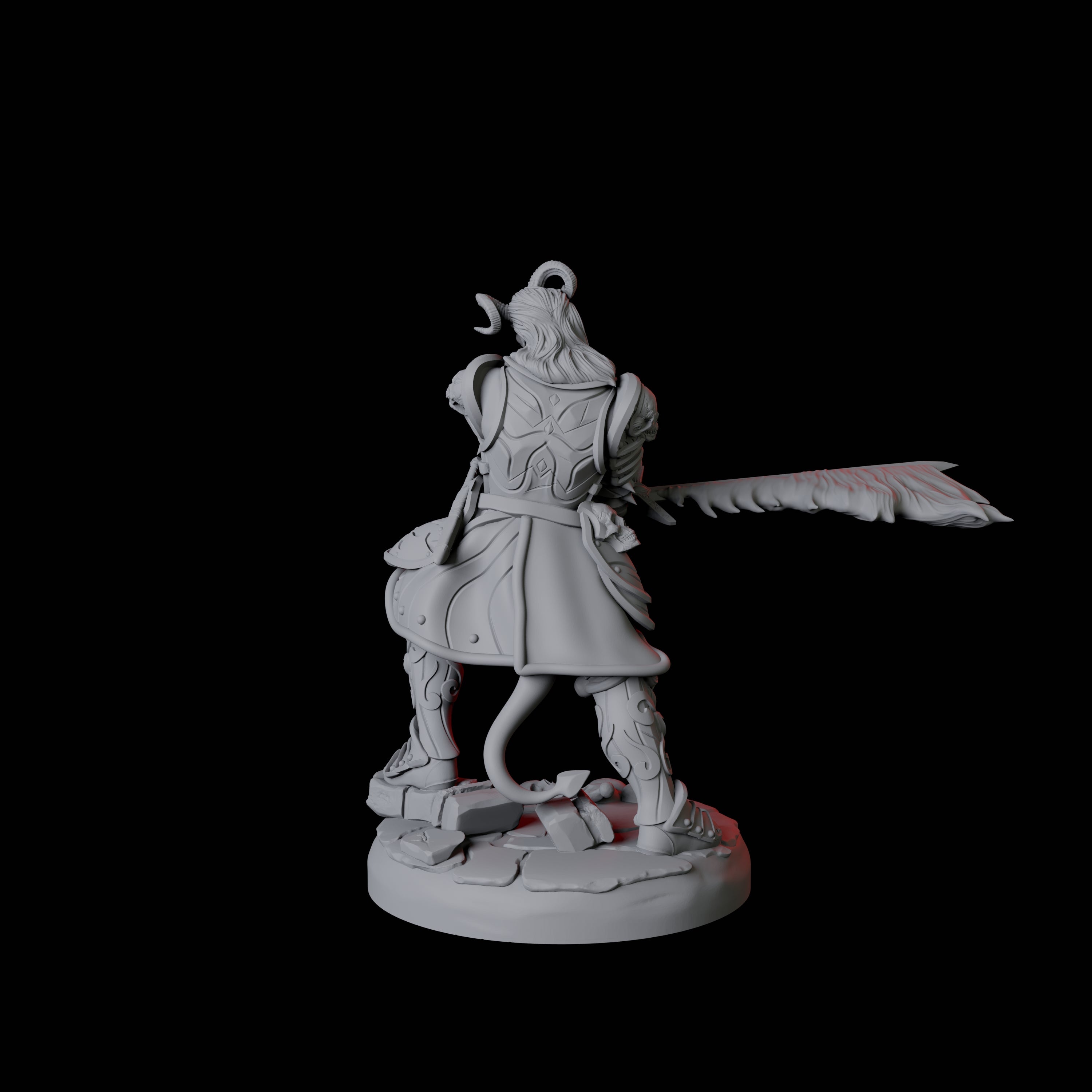Threatening Bearded Devil B Miniature for Dungeons and Dragons, Pathfinder or other TTRPGs