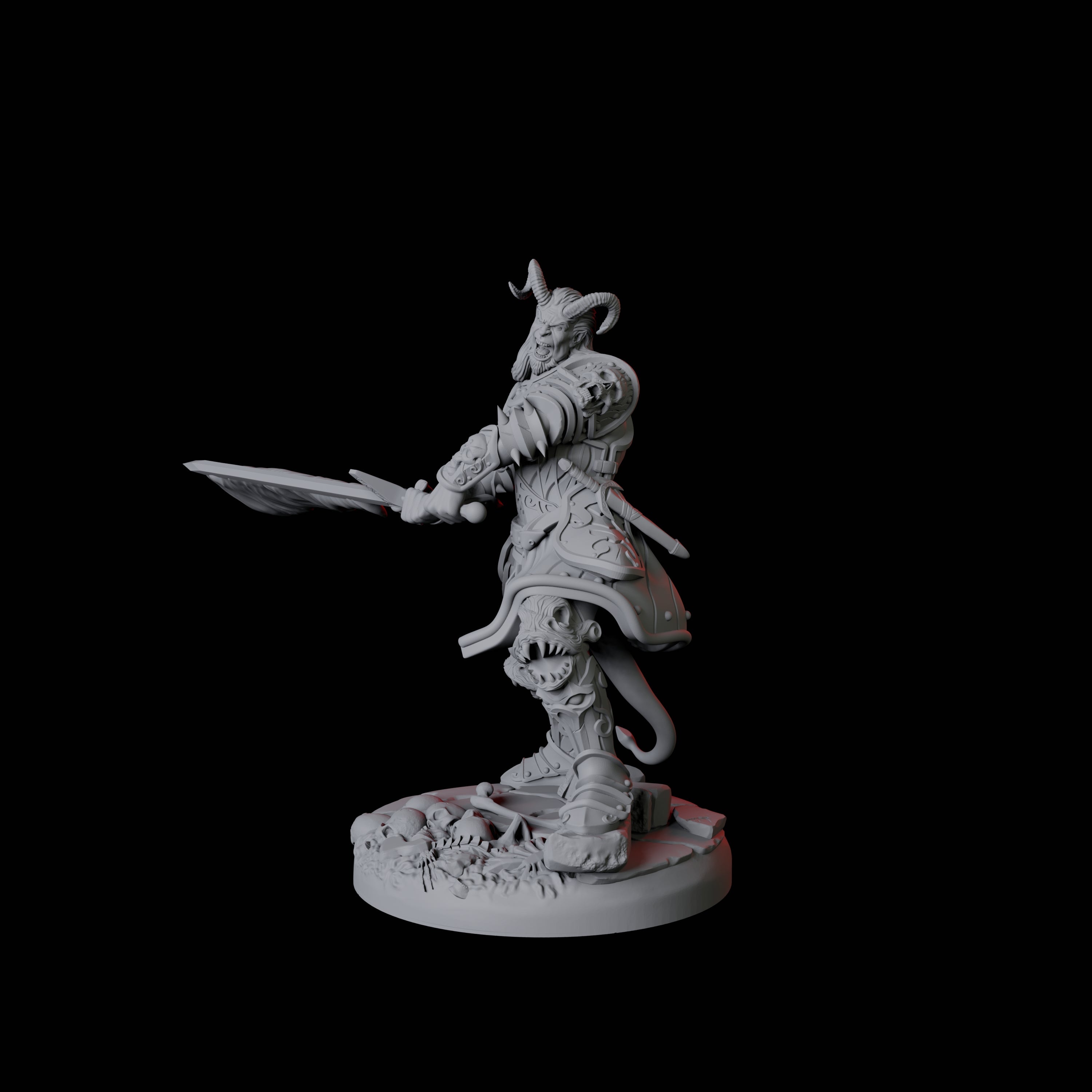 Threatening Bearded Devil B Miniature for Dungeons and Dragons, Pathfinder or other TTRPGs