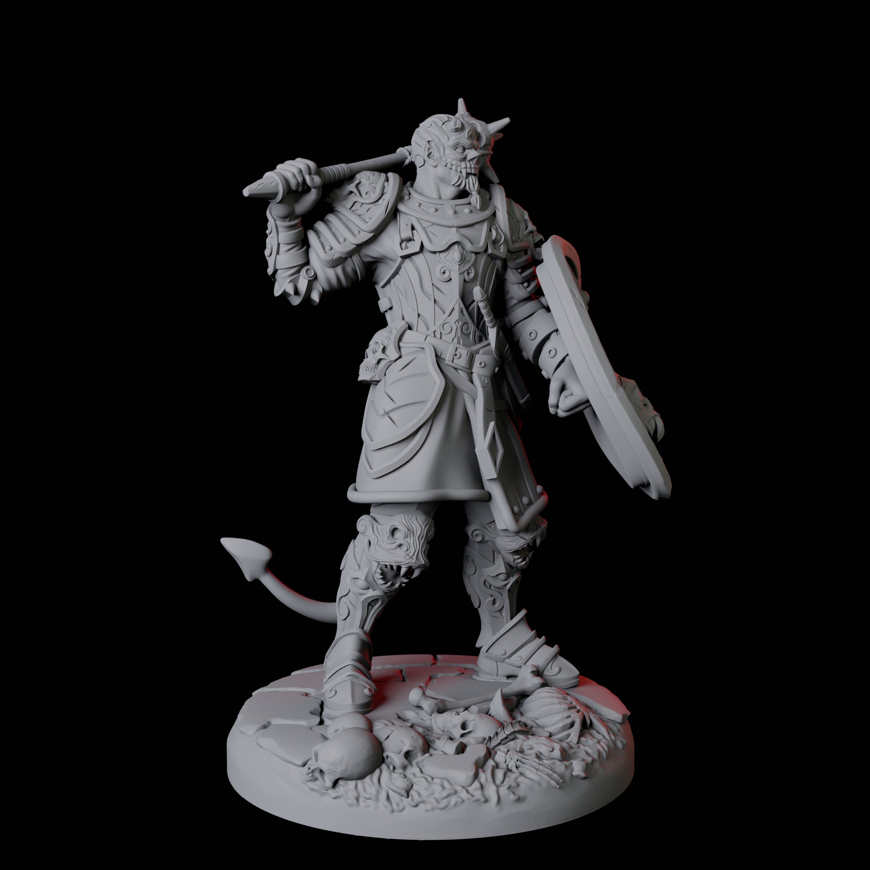 Threatening Bearded Devil C Miniature for Dungeons and Dragons, Pathfinder or other TTRPGs