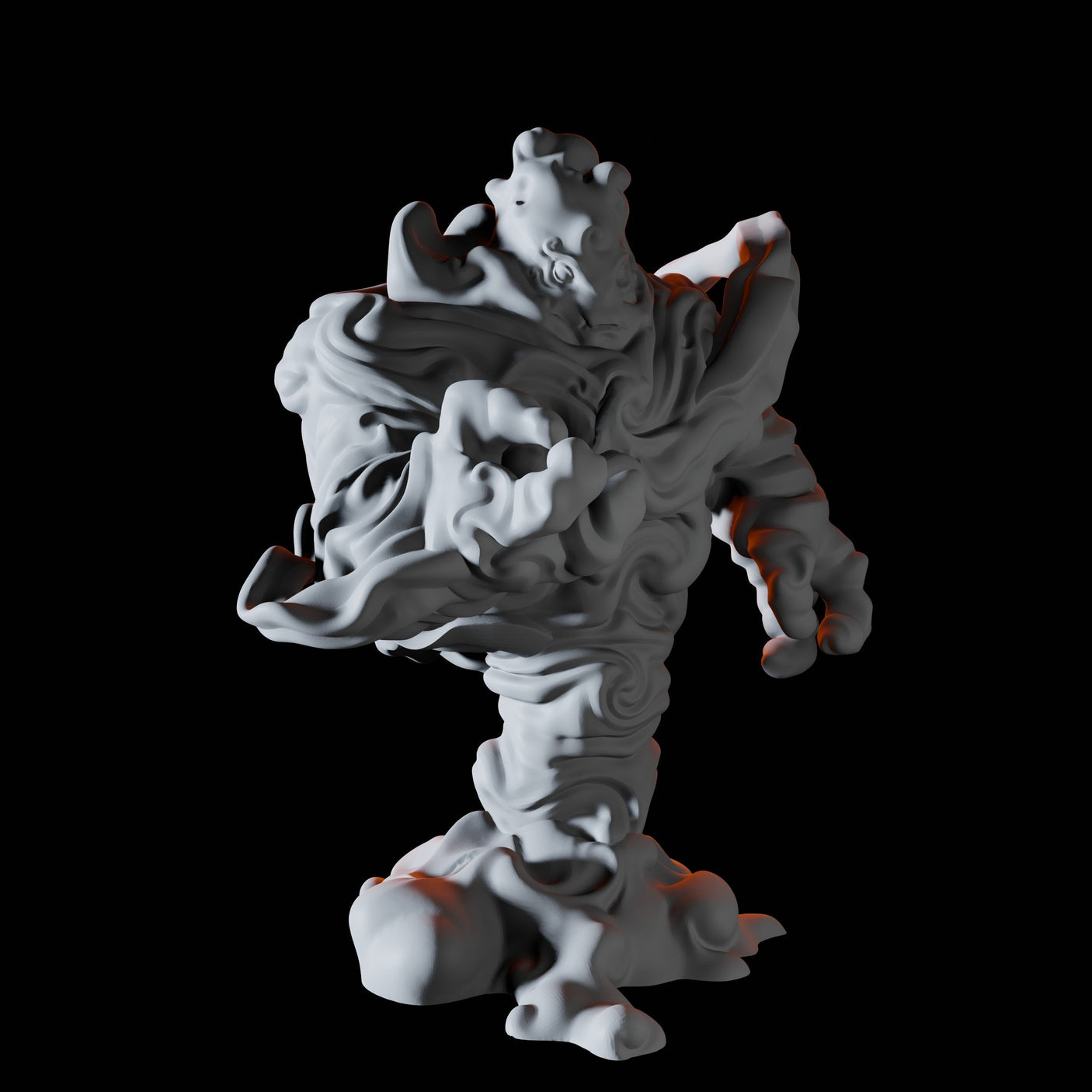 Three Air Elementals Miniature for Dungeons and Dragons, Pathfinder or other TTRPGs