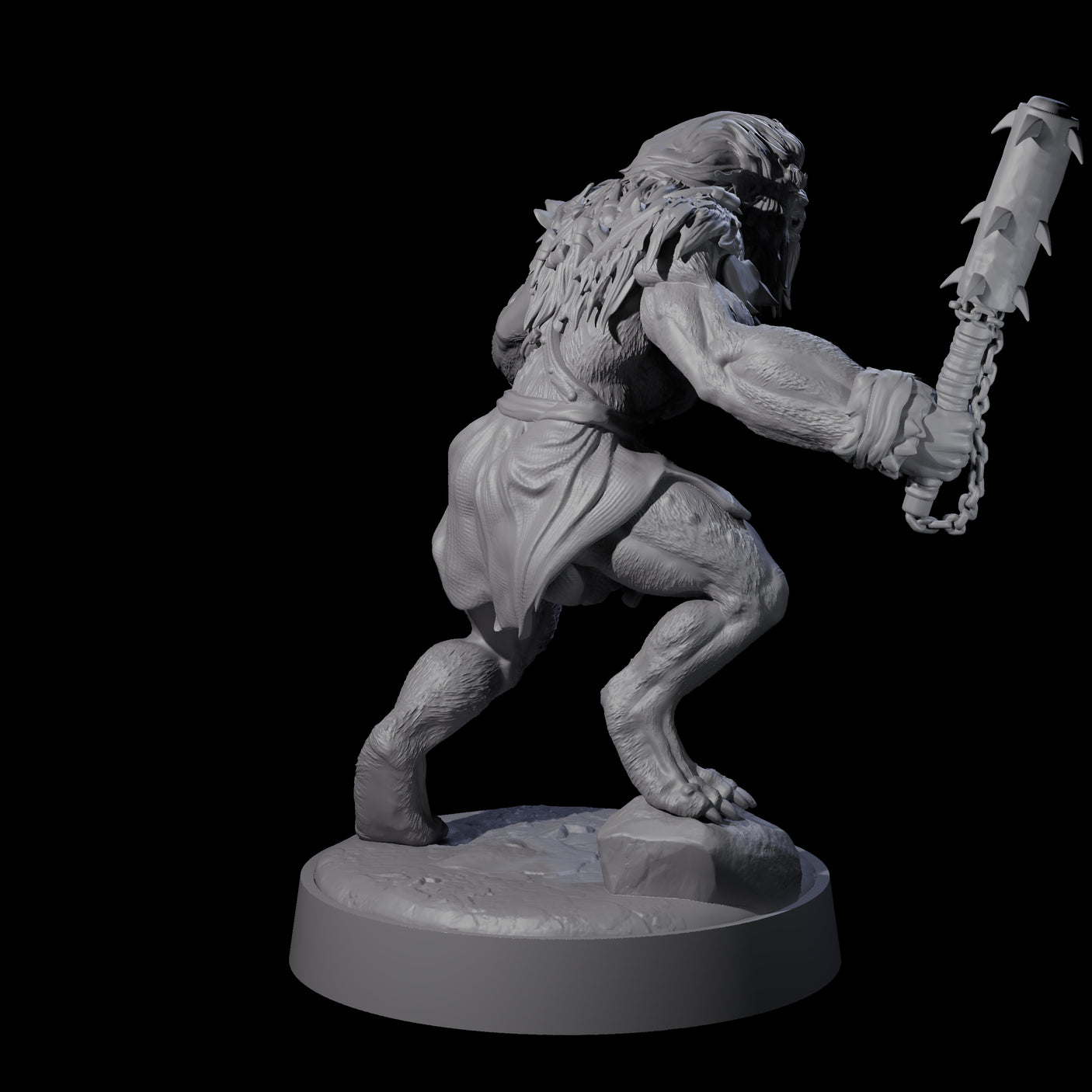 Three Ape-like Bugbears Miniature for Dungeons and Dragons, Pathfinder or other TTRPGs