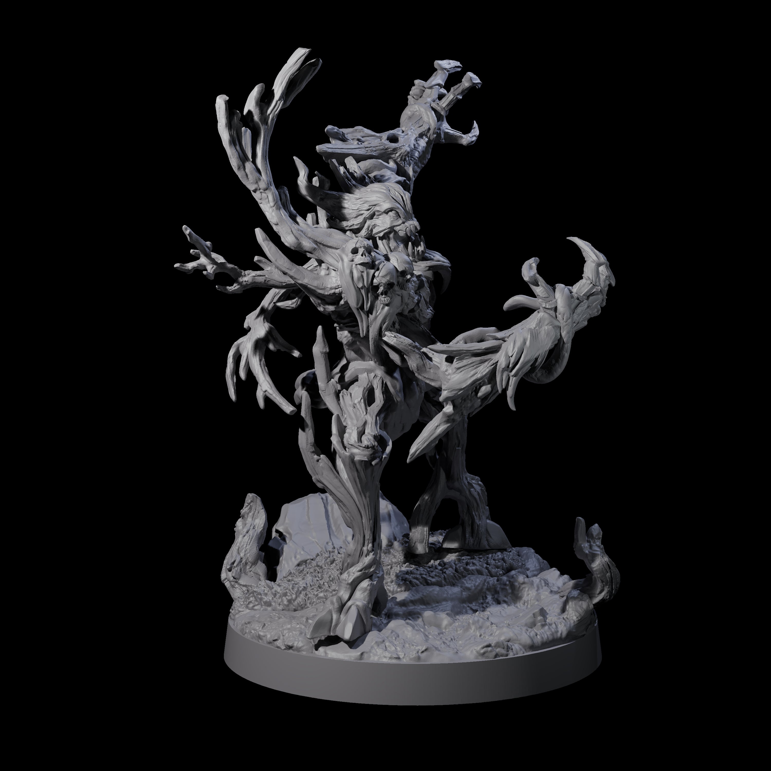 Three Blighted Treant Stalkers Miniature for Dungeons and Dragons, Pathfinder or other TTRPGs