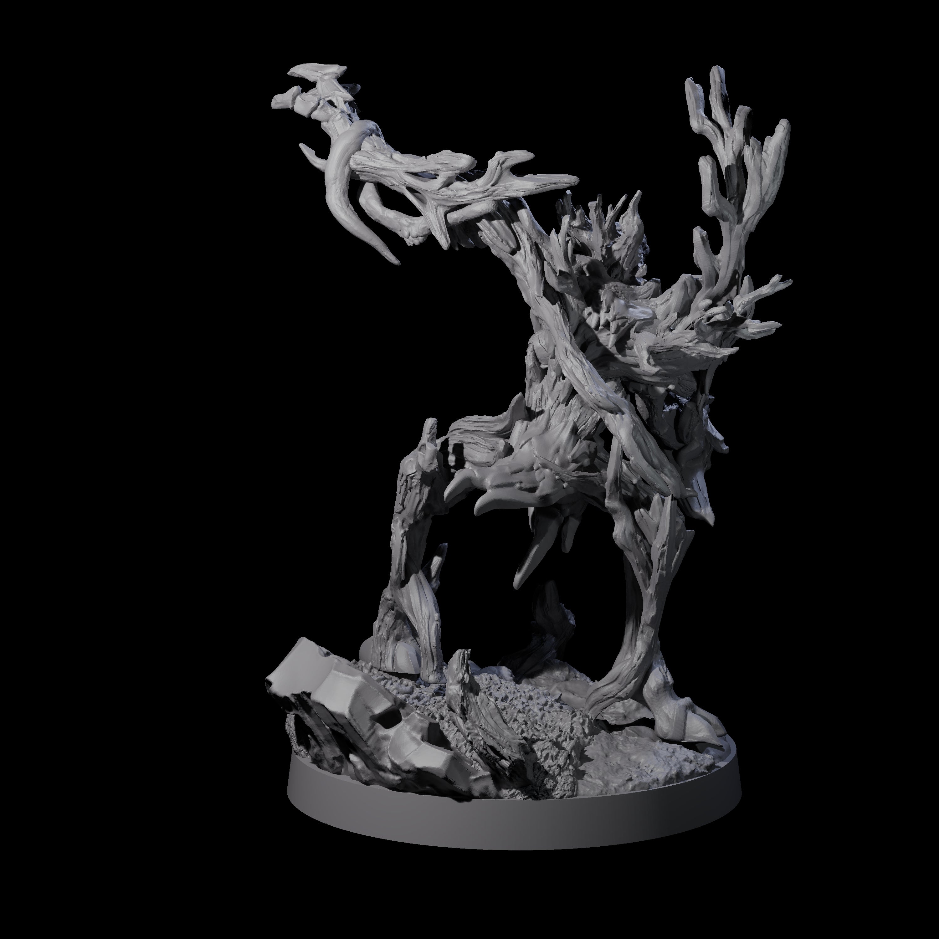 Three Blighted Treant Stalkers Miniature for Dungeons and Dragons, Pathfinder or other TTRPGs