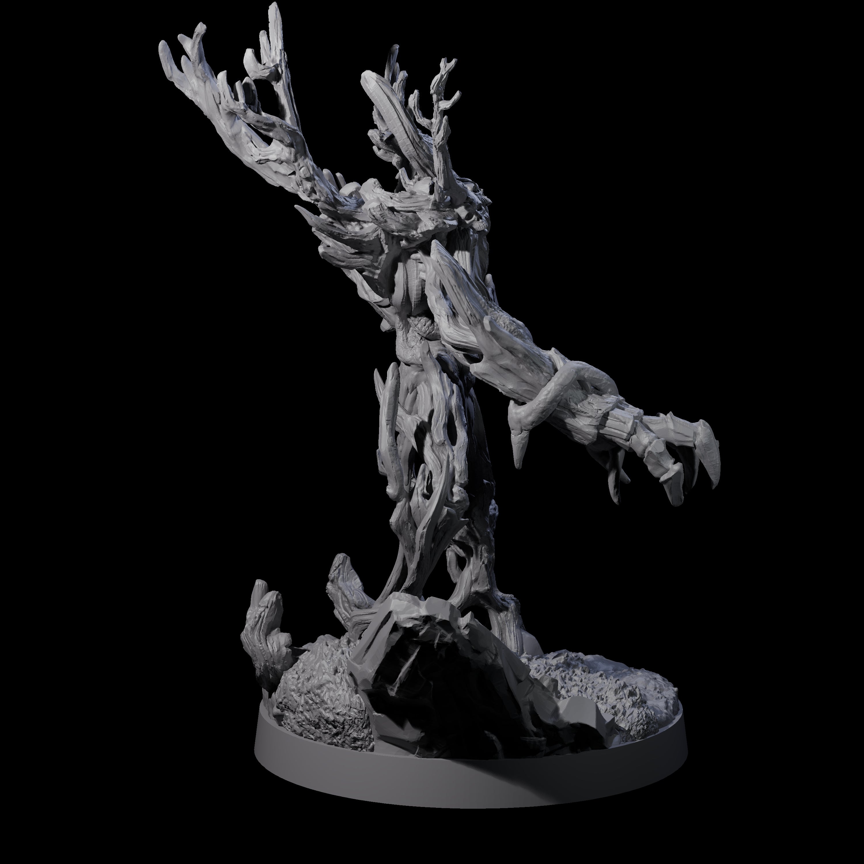 Three Blighted Treant Stalkers Miniature for Dungeons and Dragons, Pathfinder or other TTRPGs