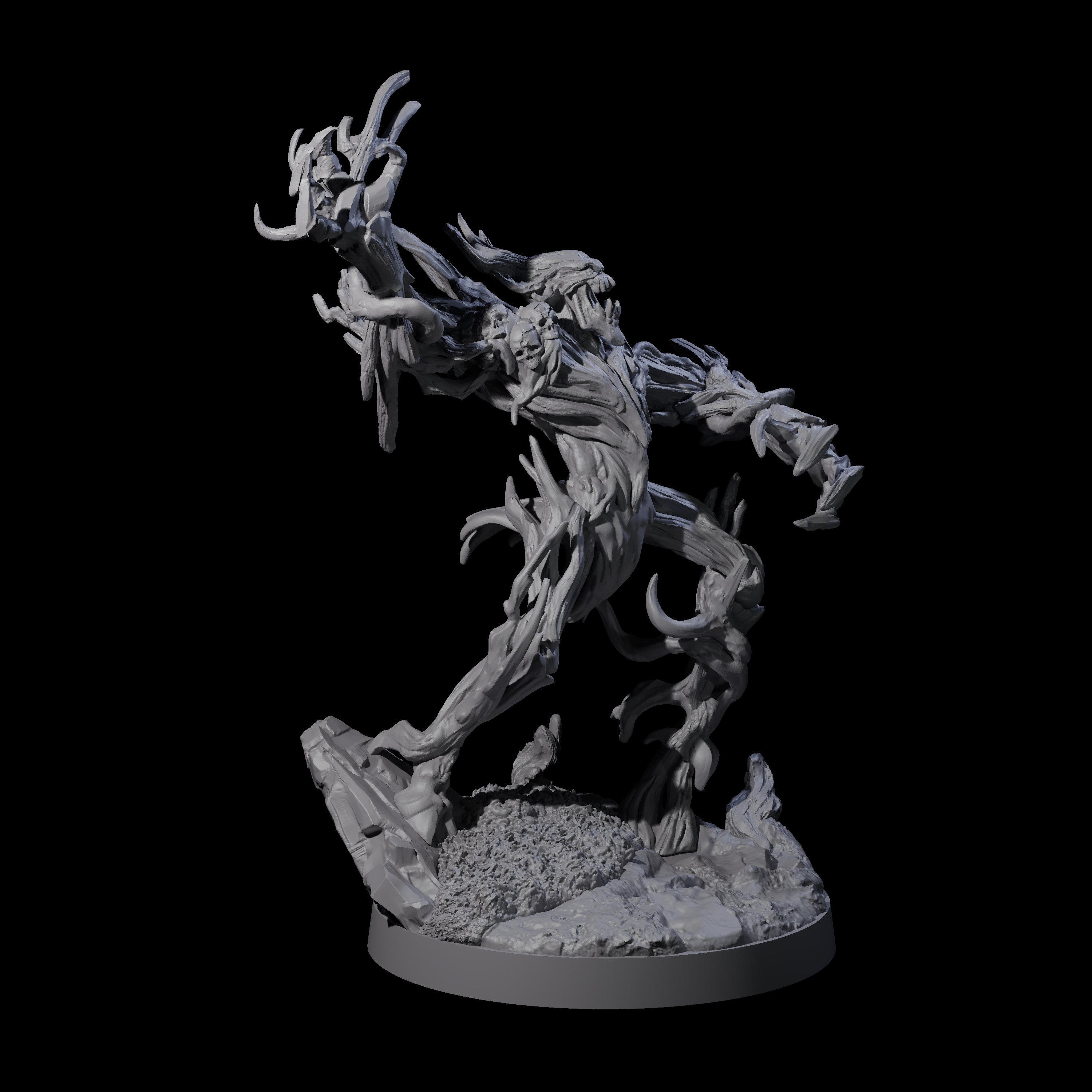 Three Blighted Treant Stalkers Miniature for Dungeons and Dragons, Pathfinder or other TTRPGs