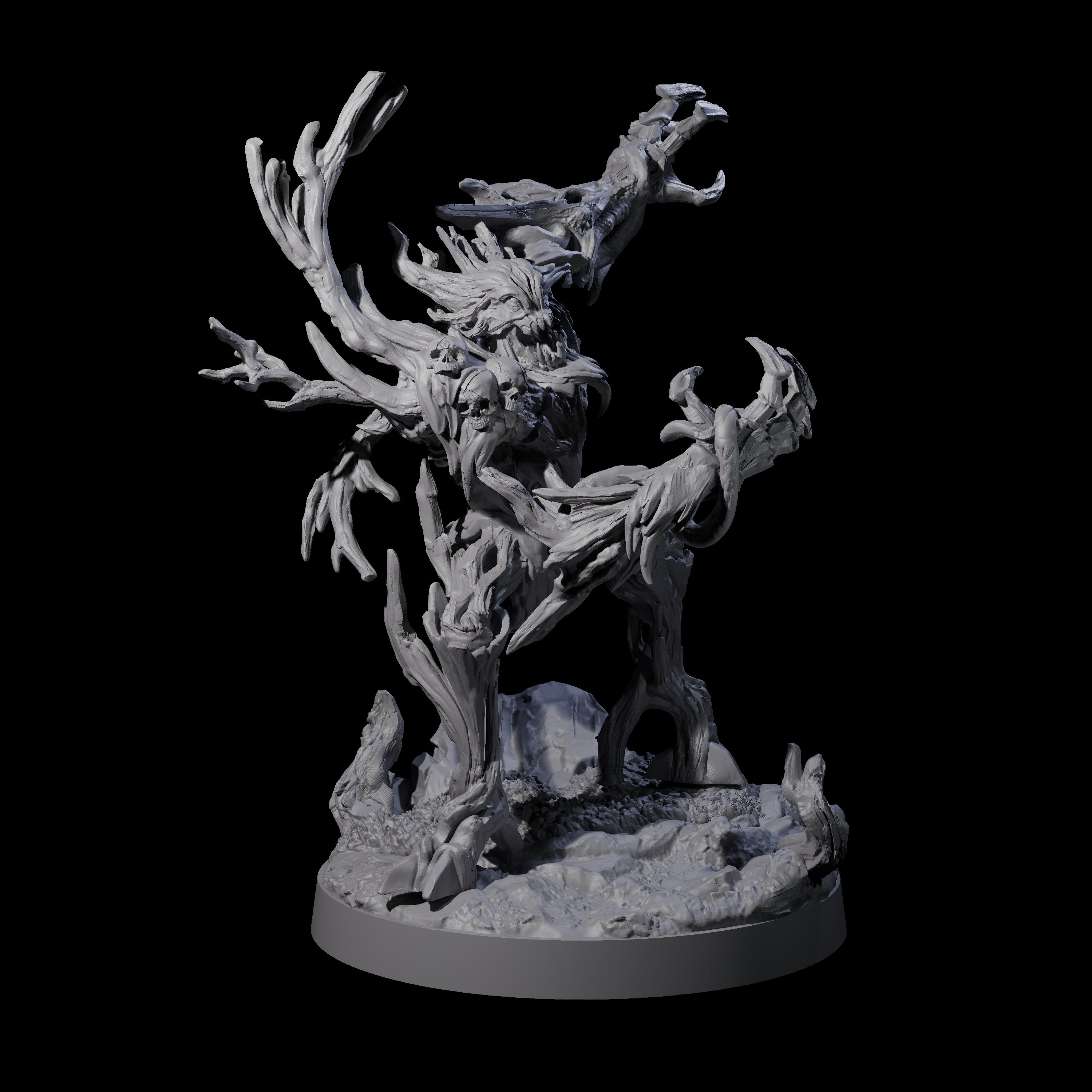 Three Blighted Treant Stalkers Miniature for Dungeons and Dragons, Pathfinder or other TTRPGs