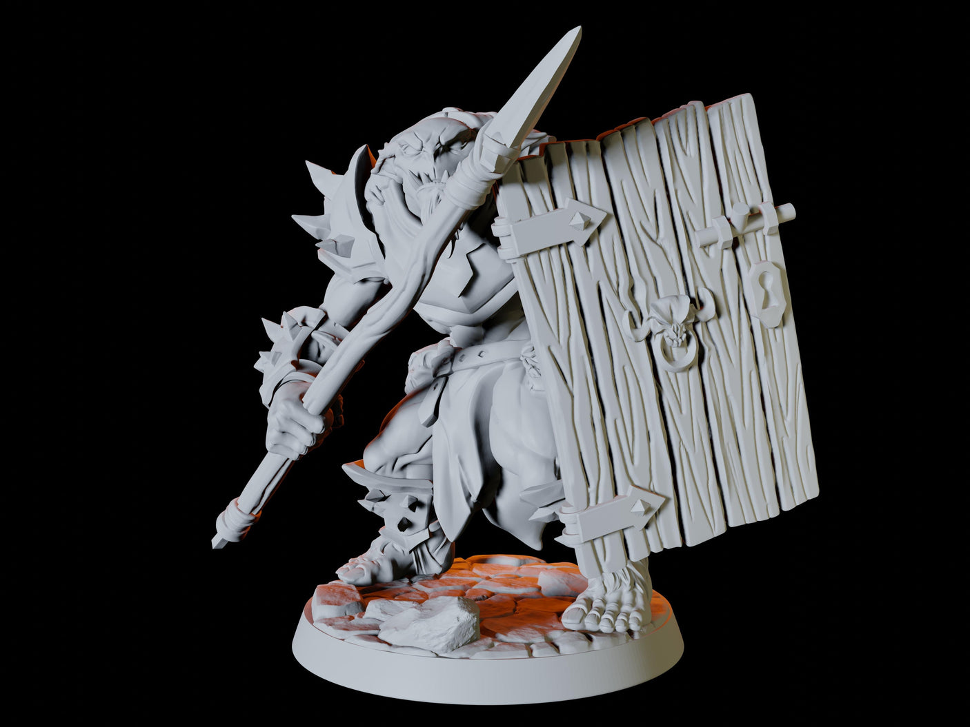 Three Bugbears Miniature for Dungeons and Dragons, Pathfinder or other TTRPGs