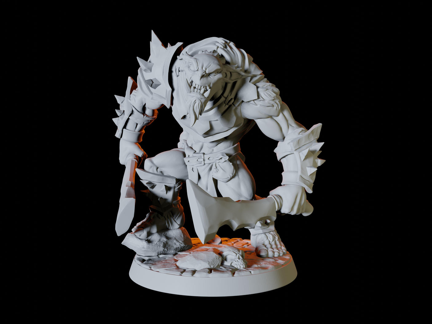 Three Bugbears Miniature for Dungeons and Dragons, Pathfinder or other TTRPGs