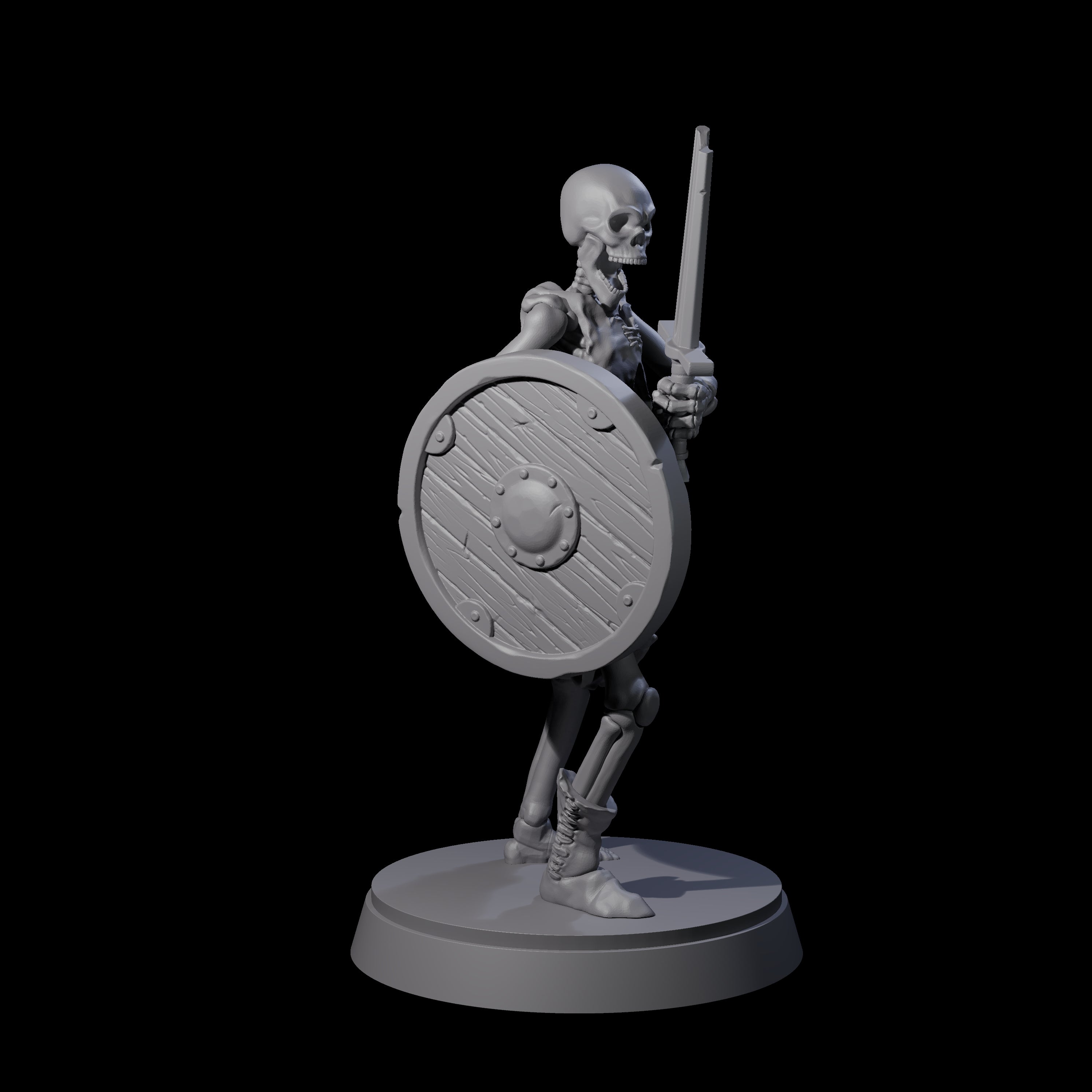 Three Civilian Skeletons Miniature for Dungeons and Dragons, Pathfinder or other TTRPGs