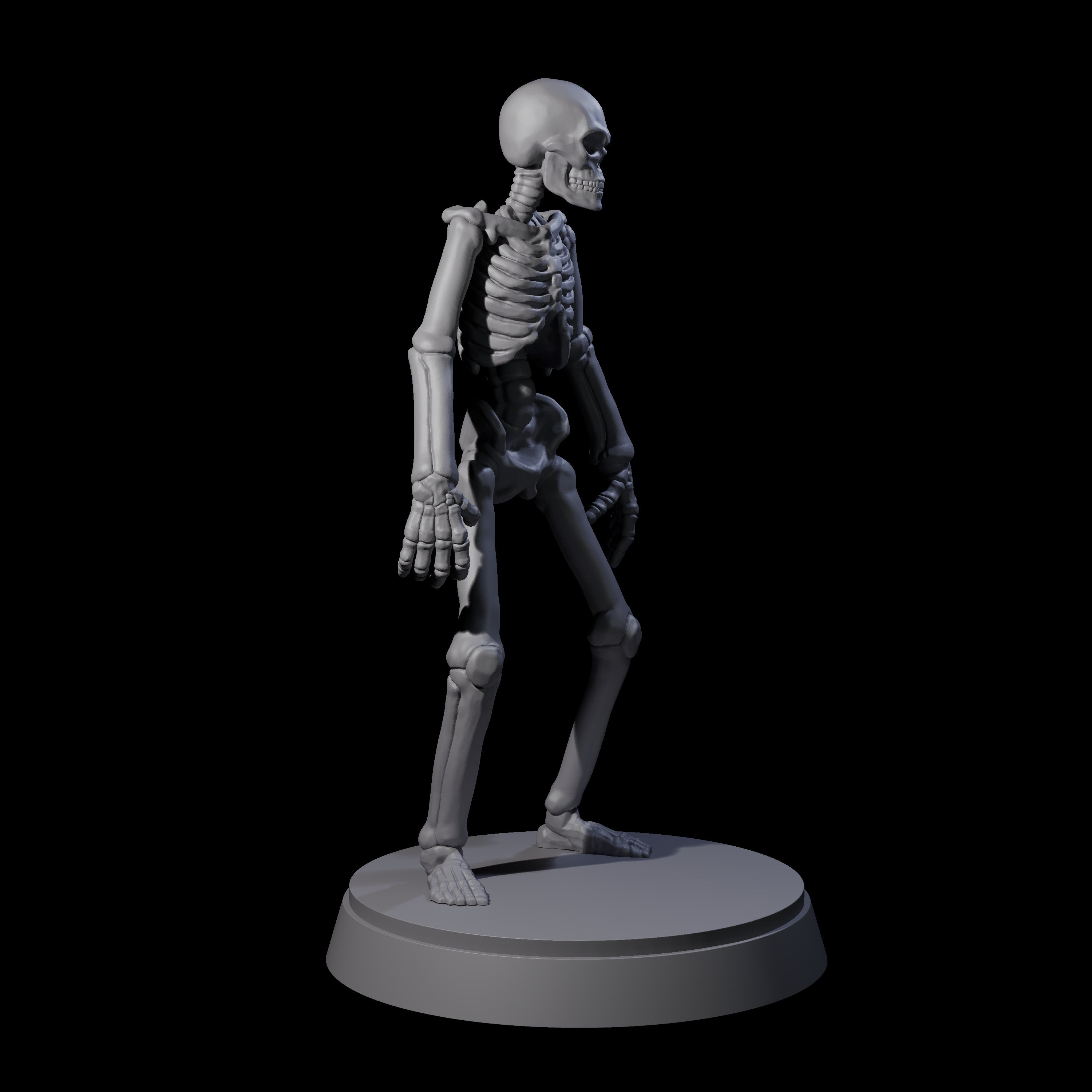 Three Clattering Classic Skeletons Miniature for Dungeons and Dragons, Pathfinder or other TTRPGs